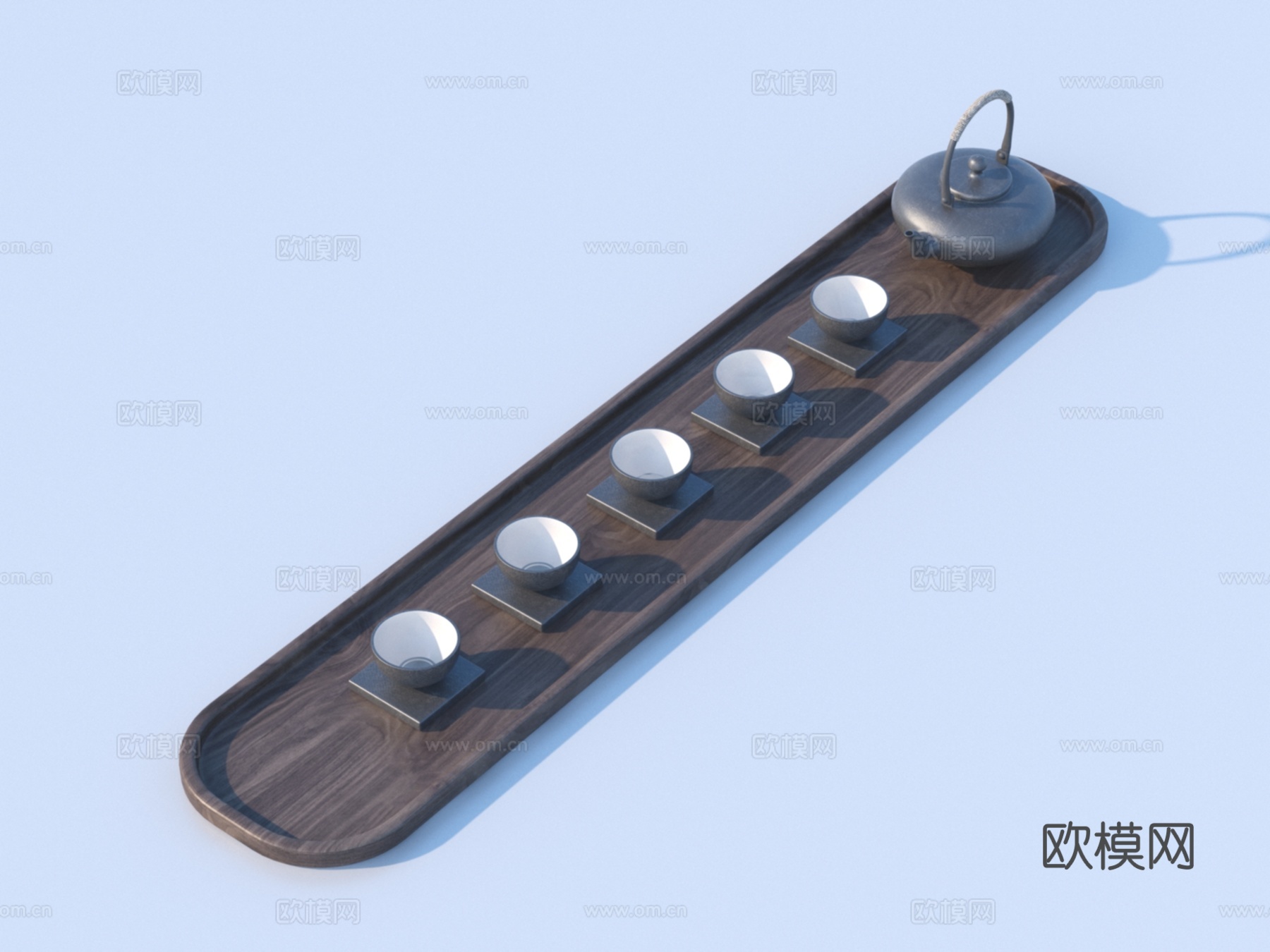 茶杯 茶壶 茶具3d模型下载