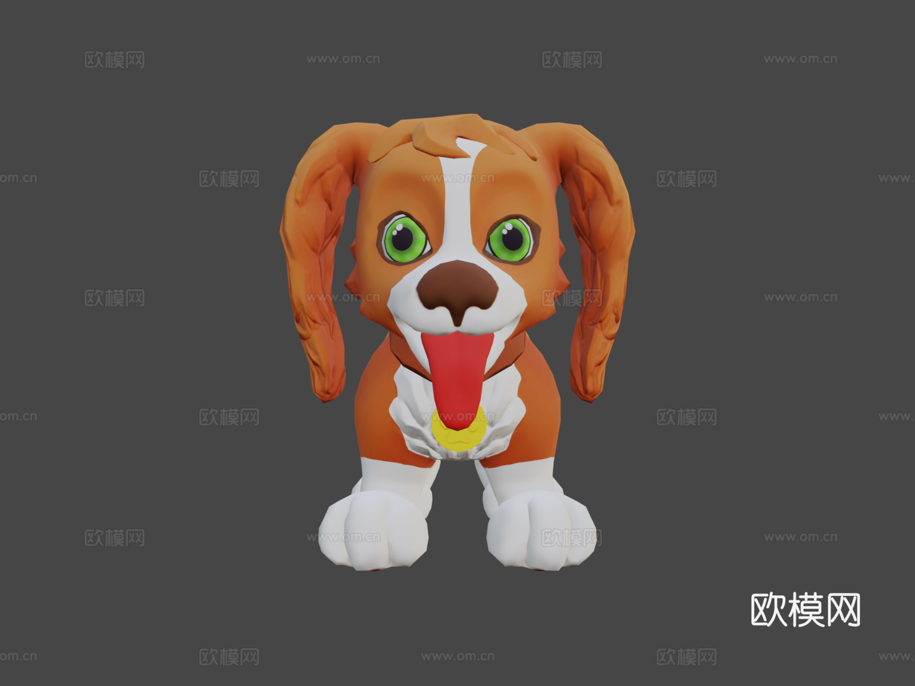 卡通狗su模型下载（渲染图6）