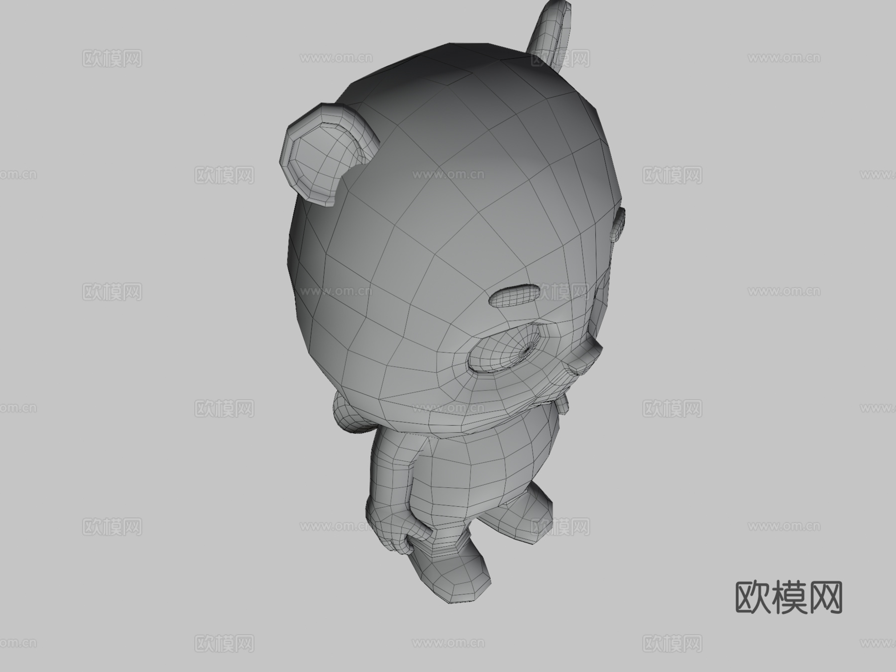 臭鼬动画骨骼su模型