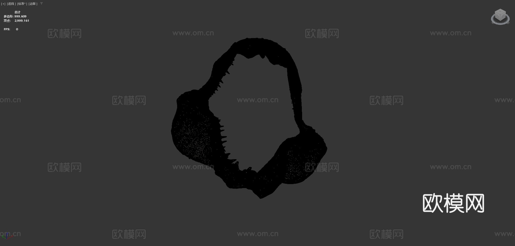 鲨鱼牙齿su模型下载（渲染图4）