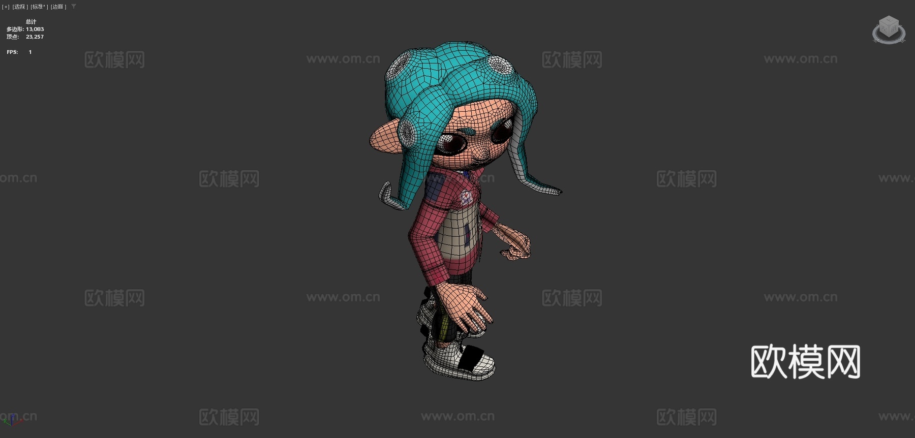 章鱼人su模型下载（渲染图4）