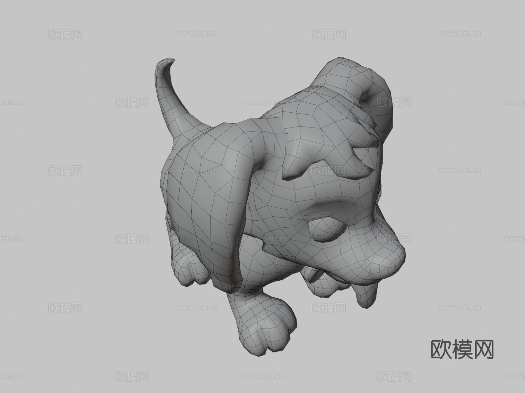 卡通狗su模型下载（渲染图3）