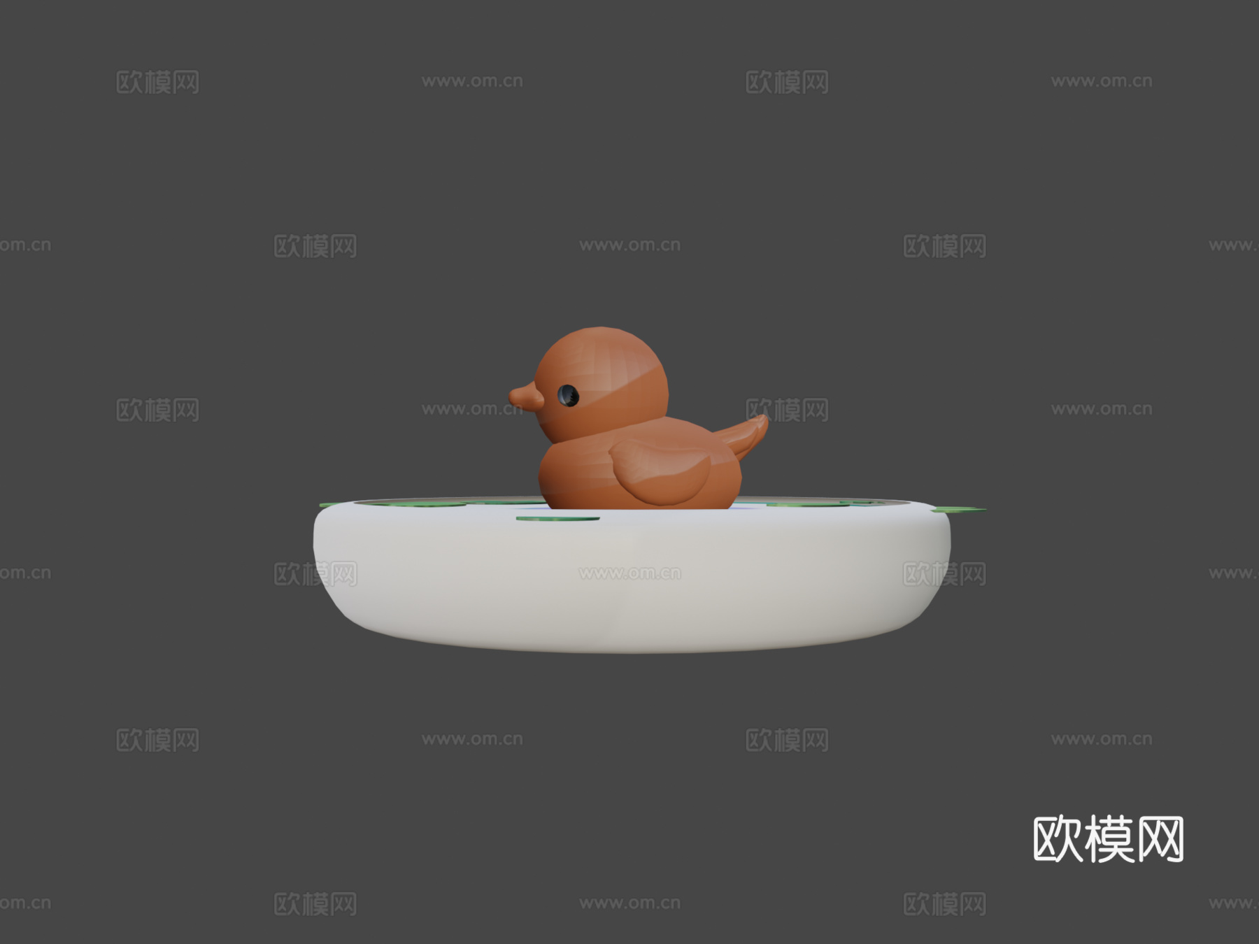 鸭子池塘su模型下载（渲染图5）