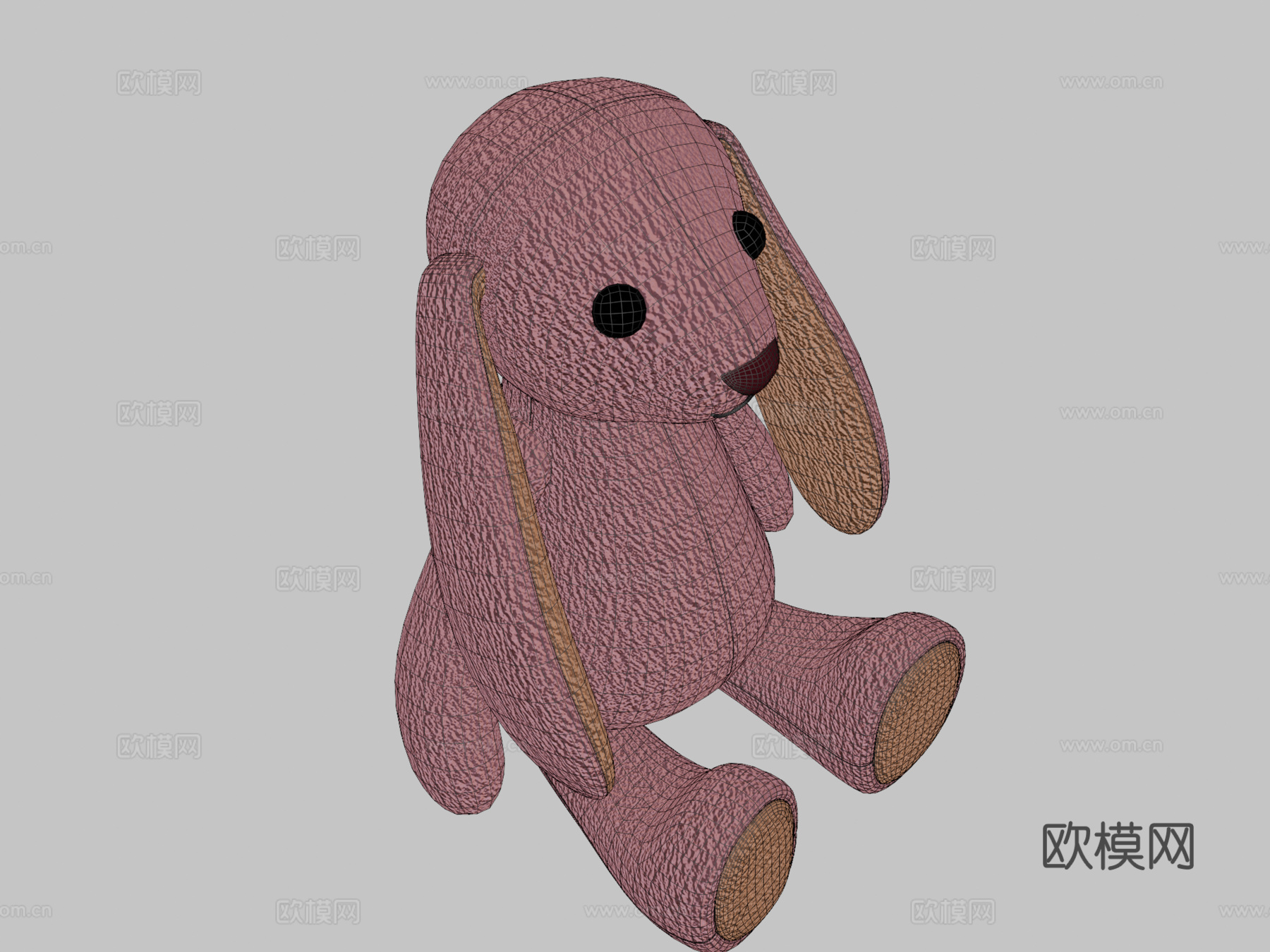 兔子玩偶su模型