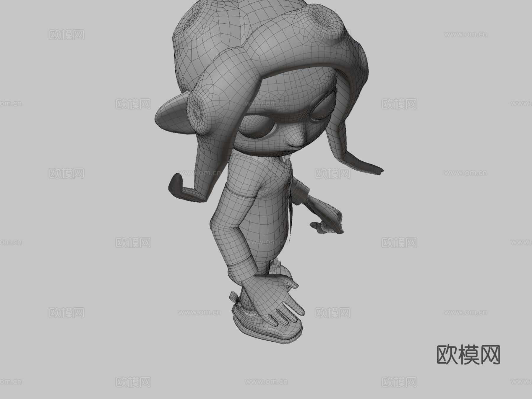 章鱼人su模型下载（渲染图3）