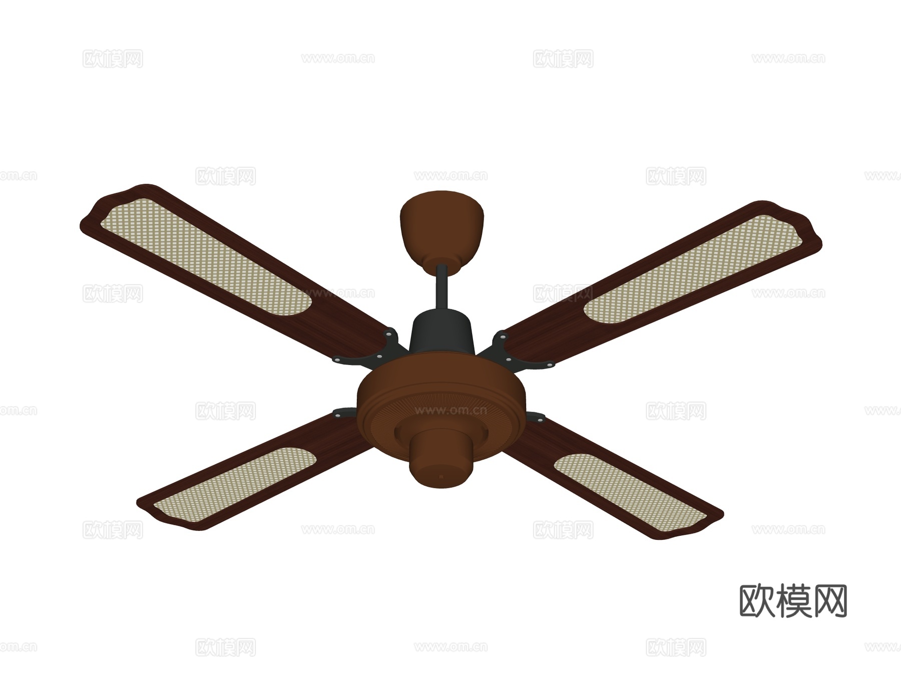 风扇 吊扇su模型下载（渲染图2）