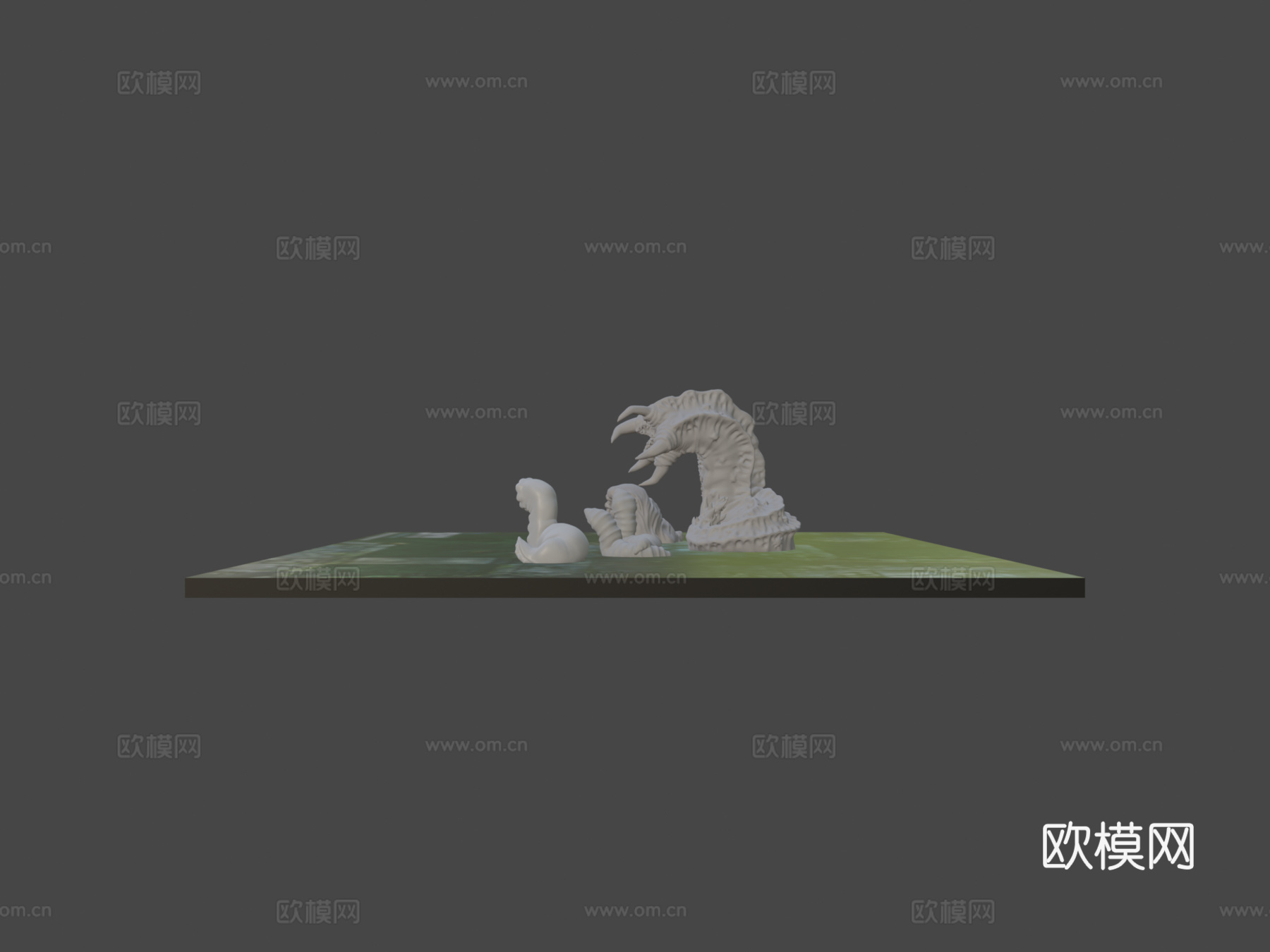 打印下水道怪物水蛭su模型