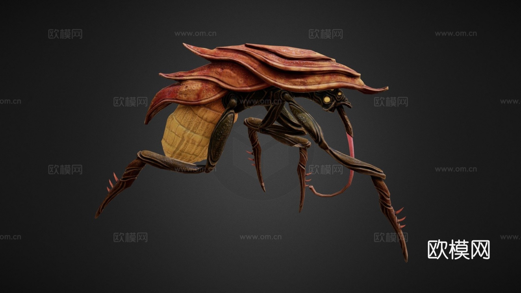 外星生物su模型下载（渲染图1）