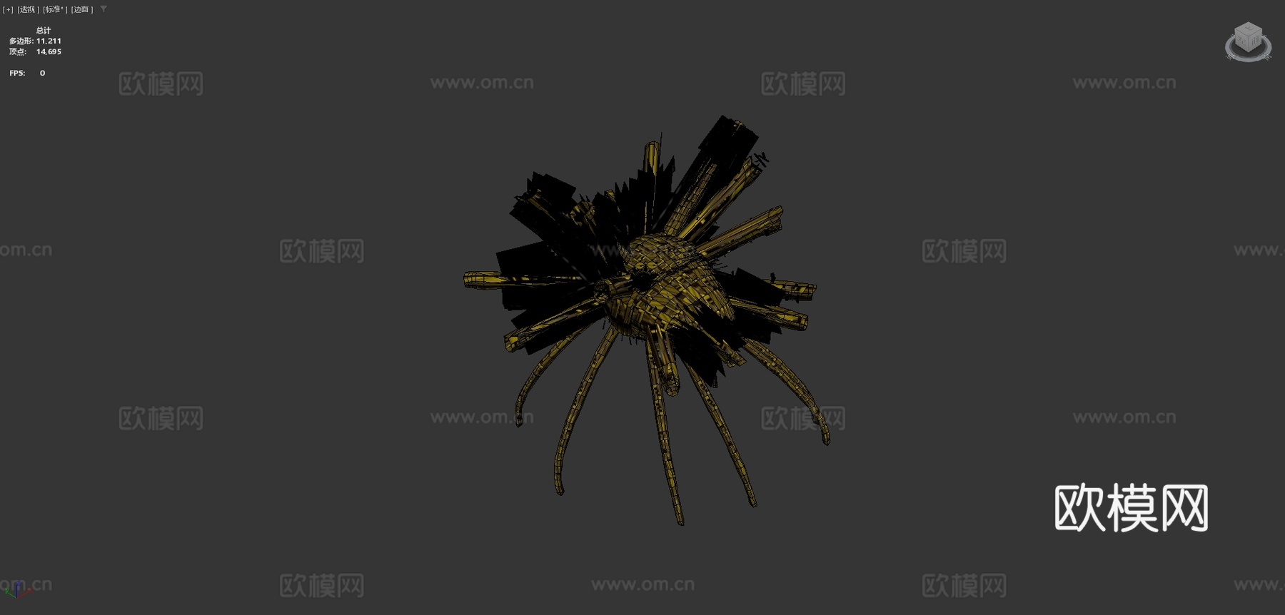 金丝圆蛛su模型下载（渲染图4）