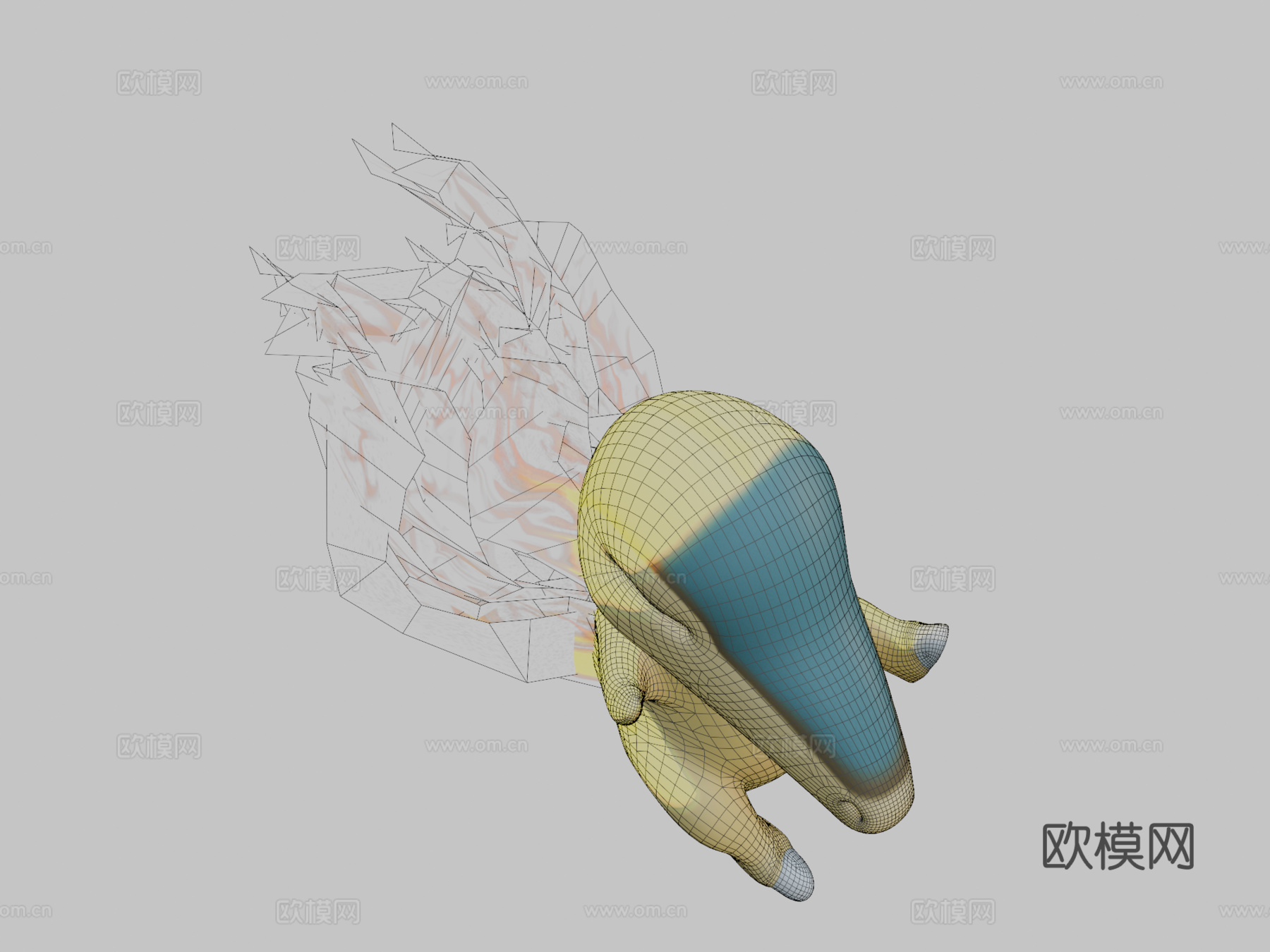 火球鼠su模型下载（渲染图2）