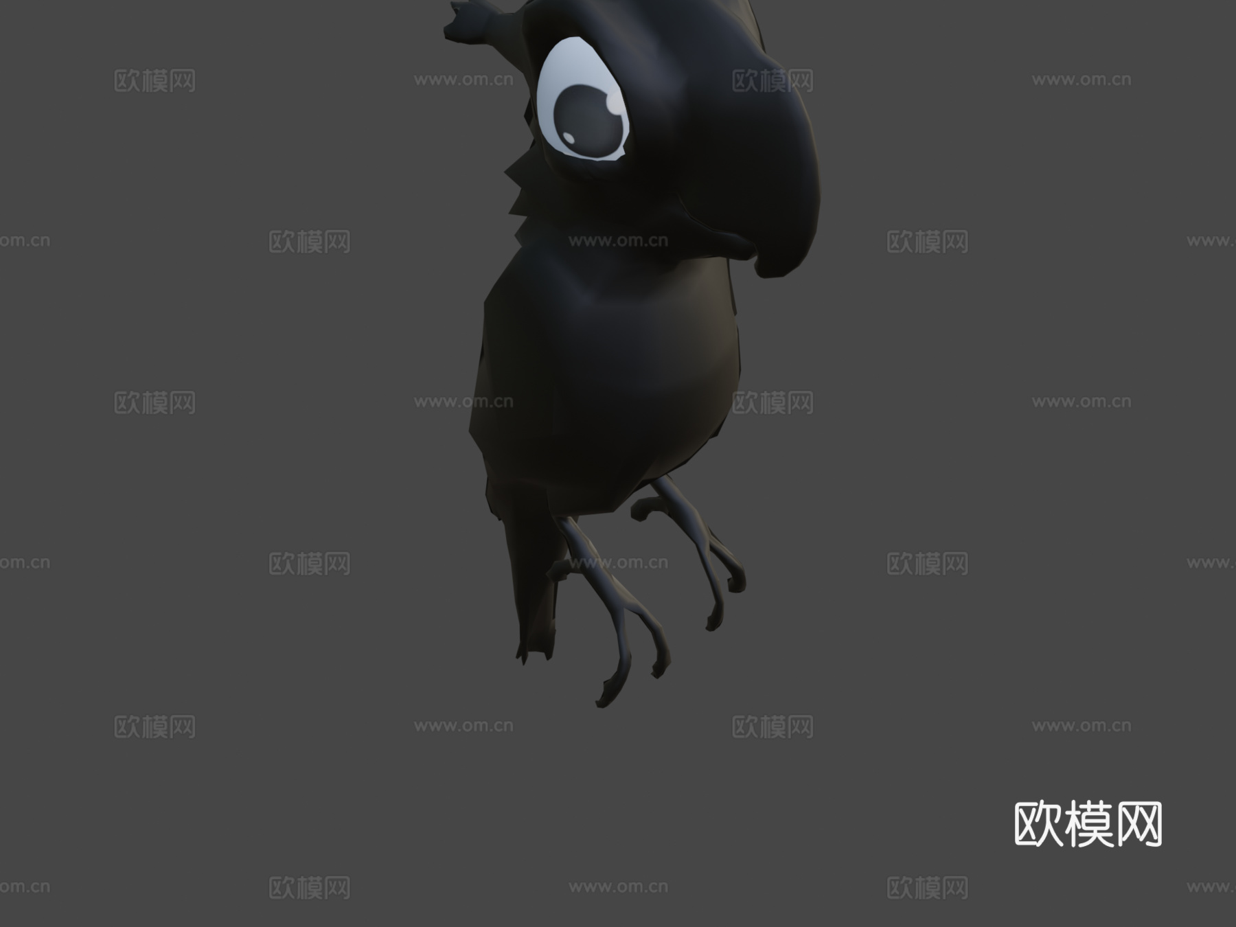 风格化鹦鹉su模型