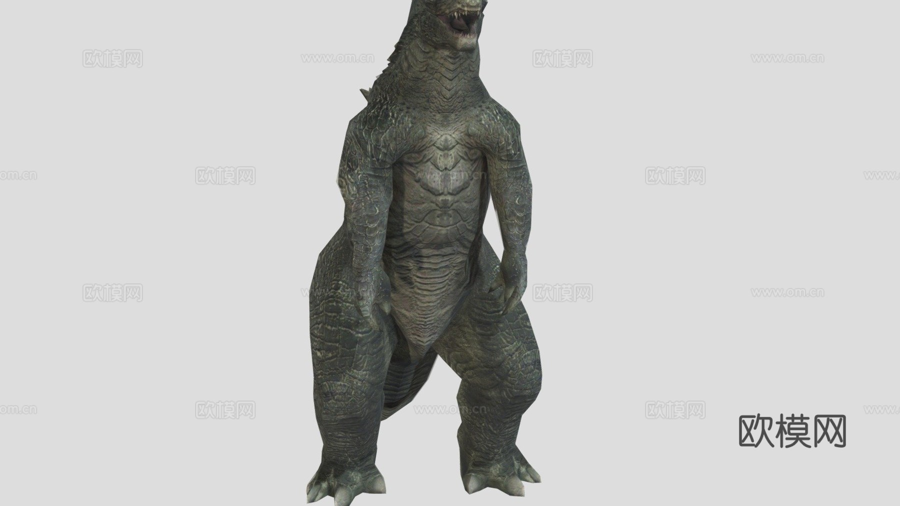 哥斯拉江南Stylesu模型下载（渲染图1）