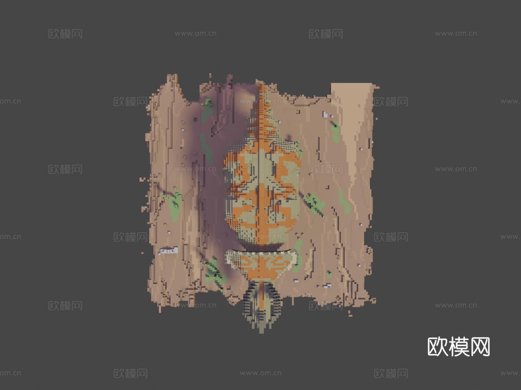 体素三角龙su模型