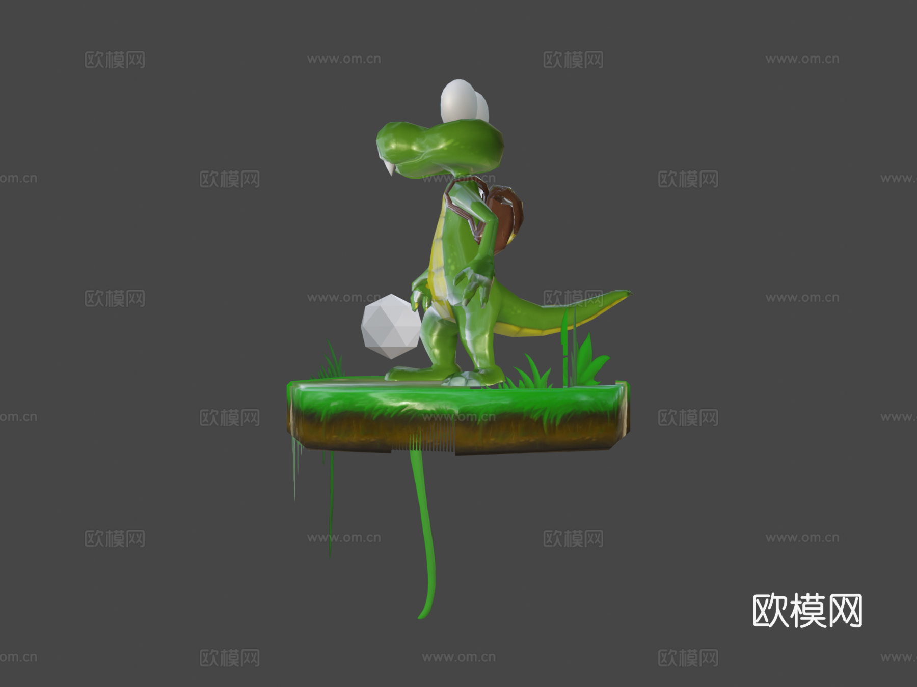鳄鱼su模型下载（渲染图6）