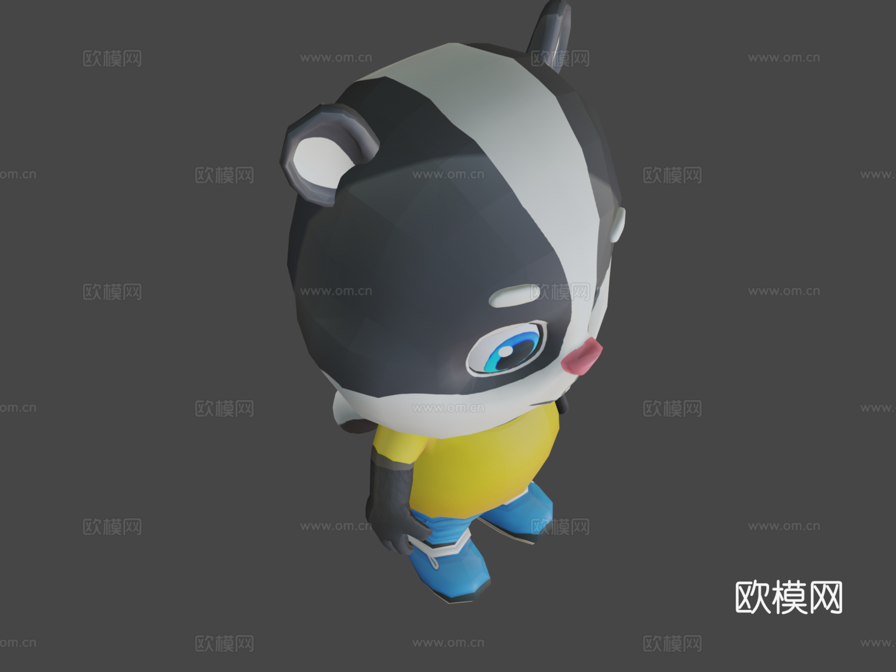 臭鼬动画骨骼su模型