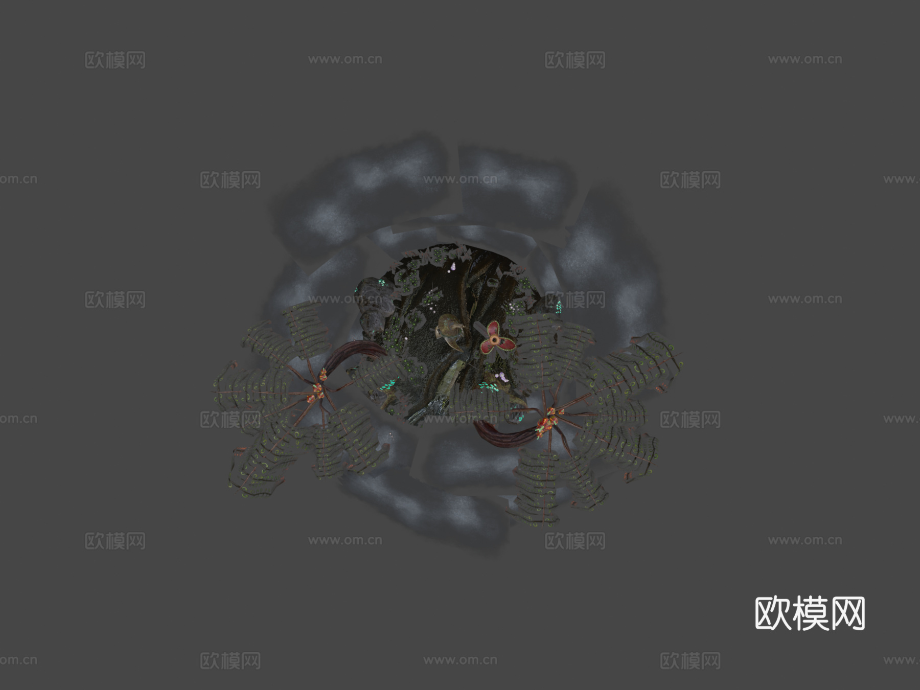 沼泽与蜥蜴su模型下载（渲染图7）