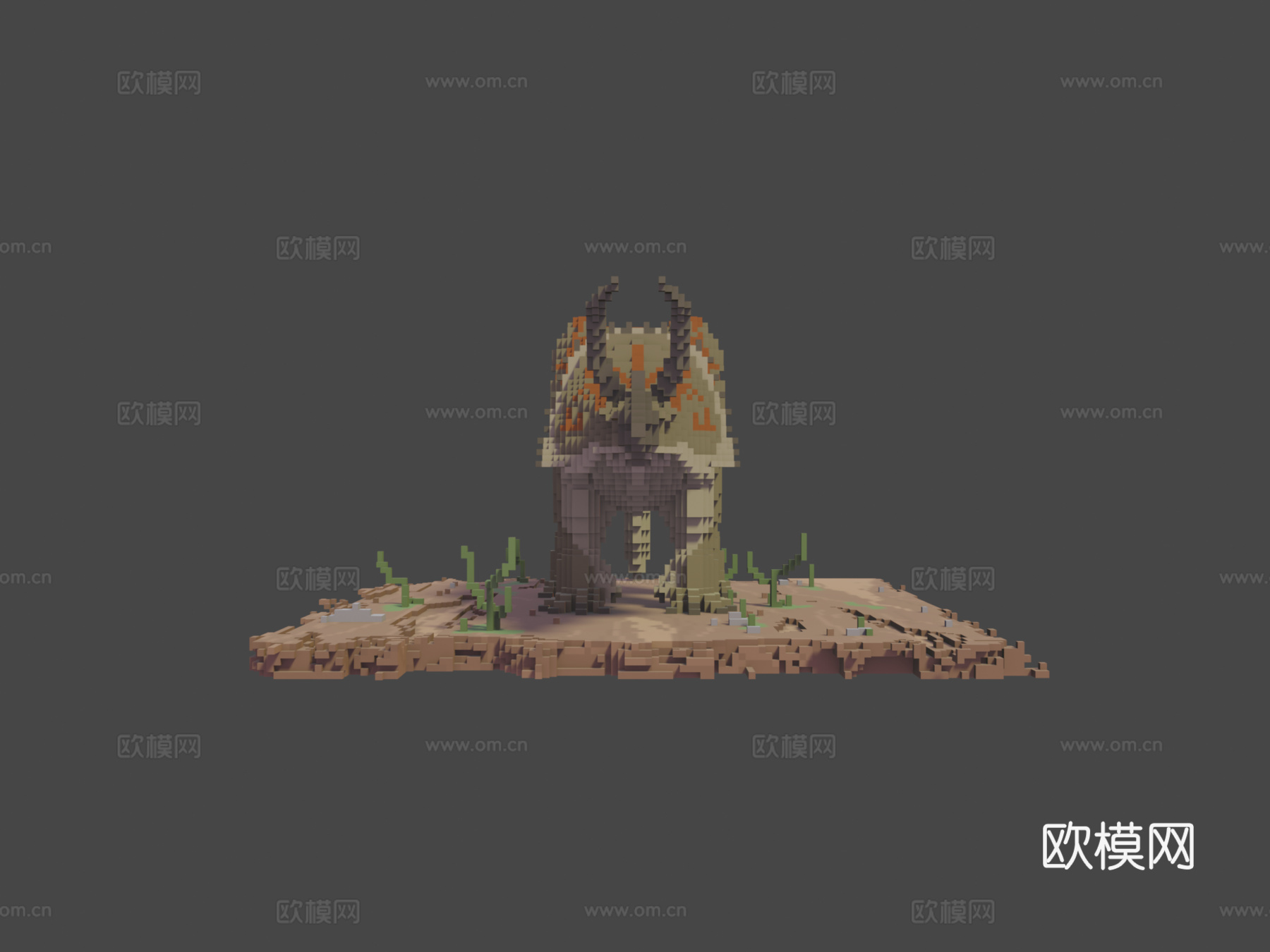 体素三角龙su模型