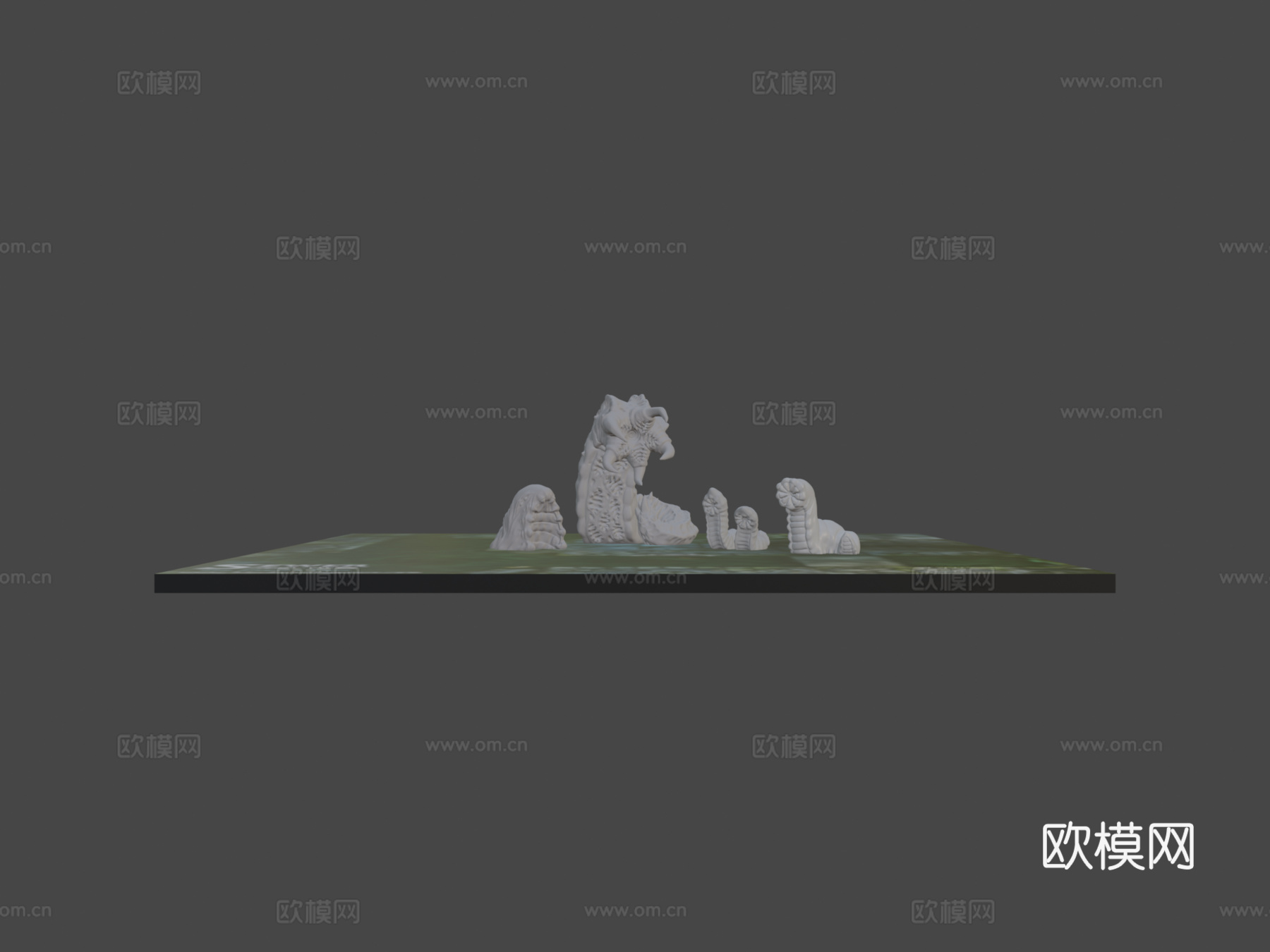 打印下水道怪物水蛭su模型