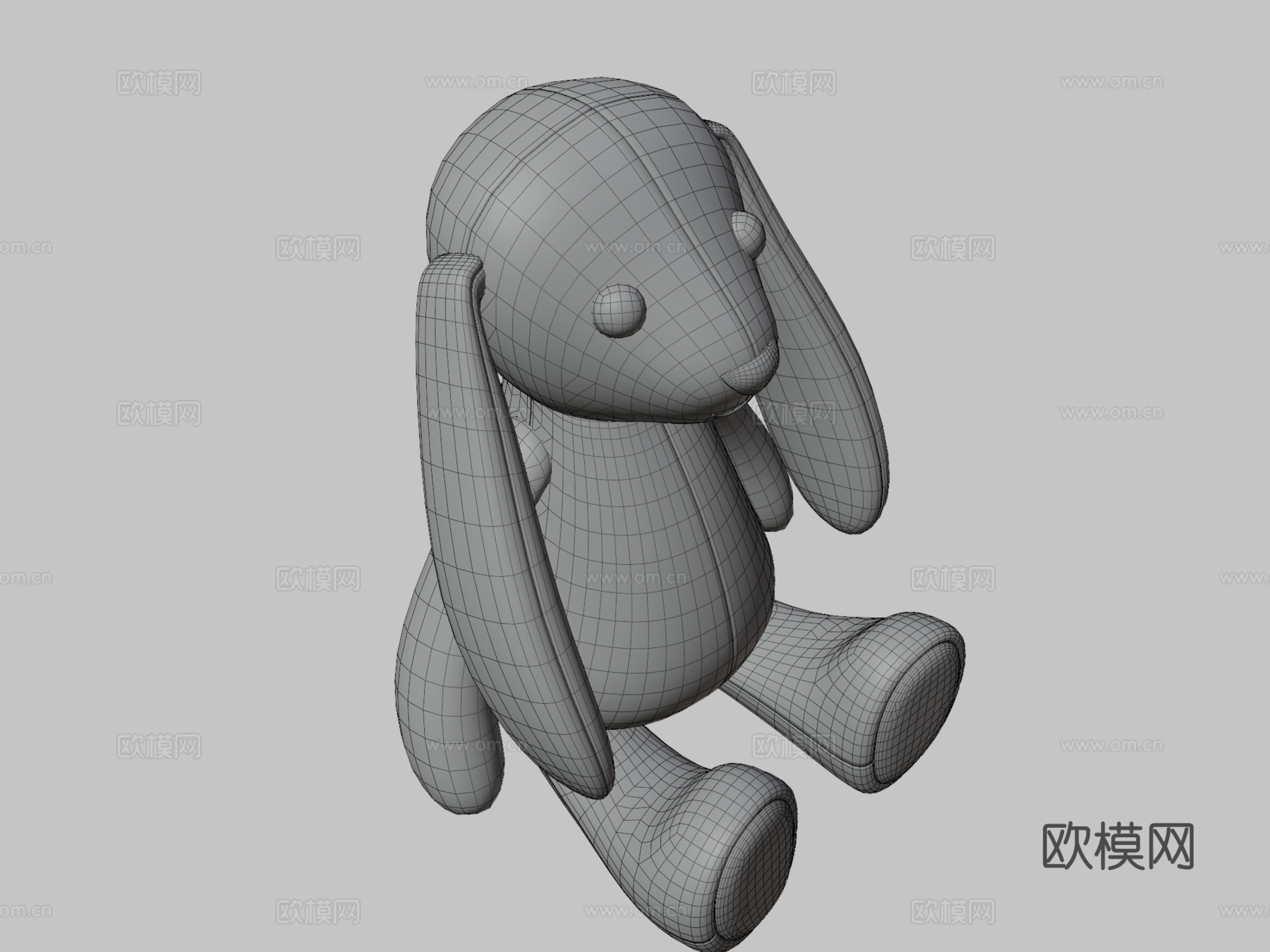 兔子玩偶su模型