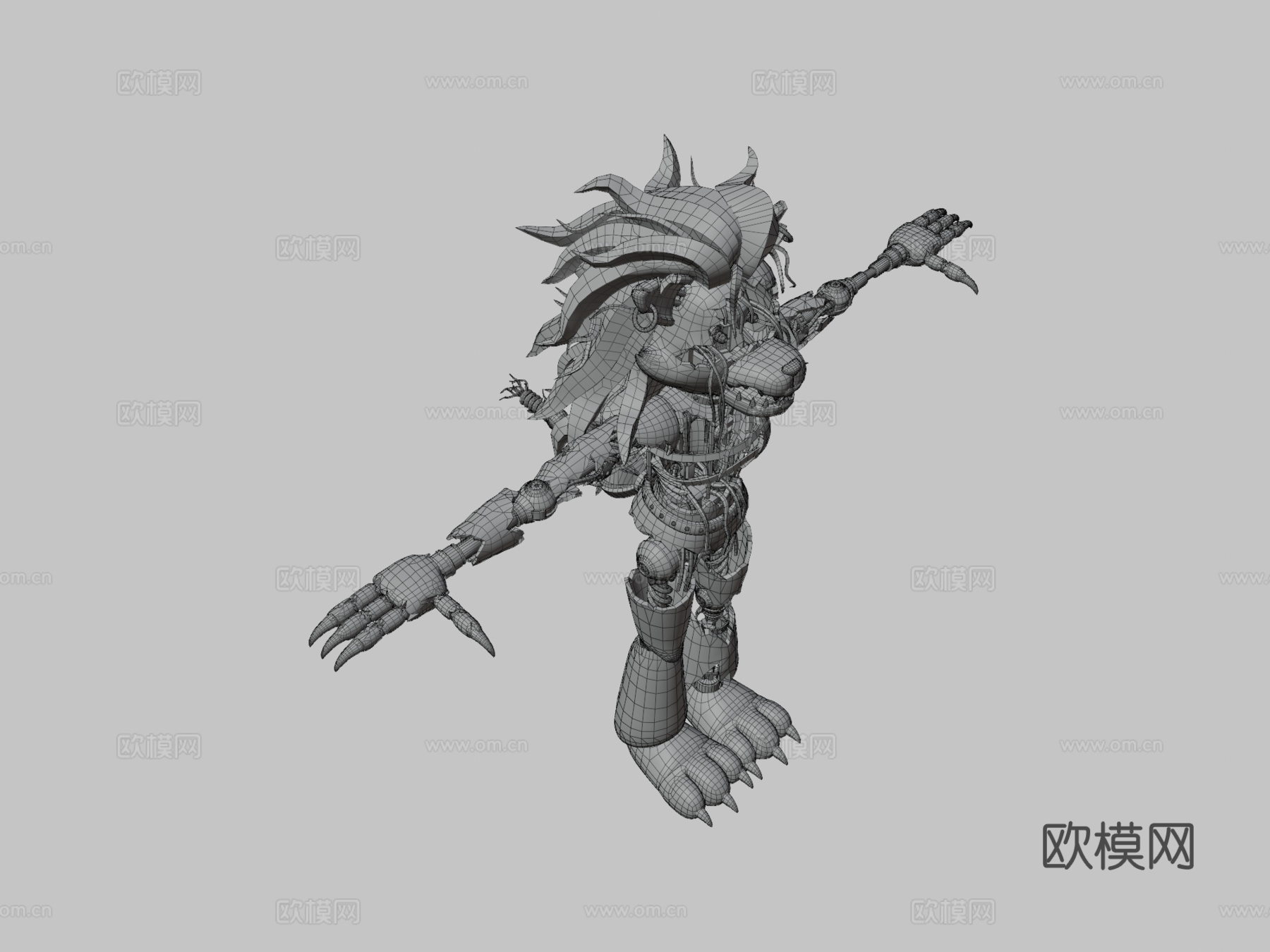 破碎的罗克珊狼su模型