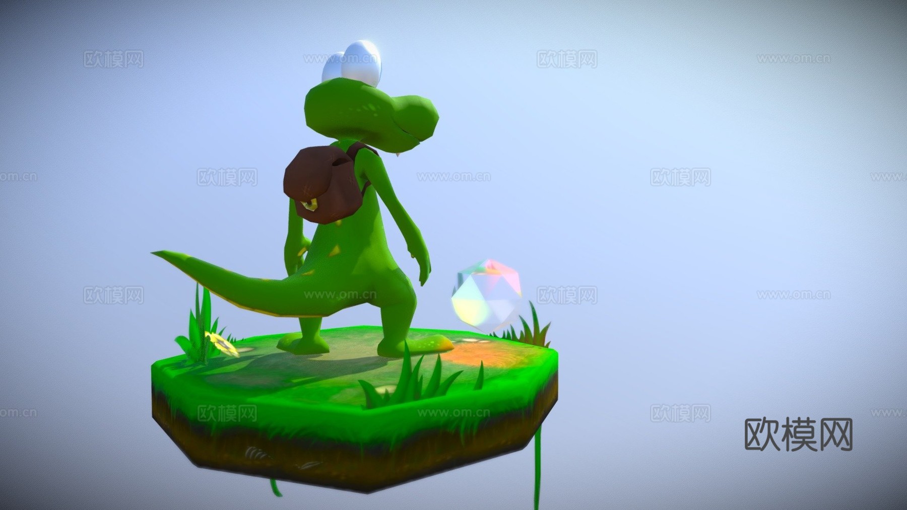 鳄鱼su模型下载（渲染图1）
