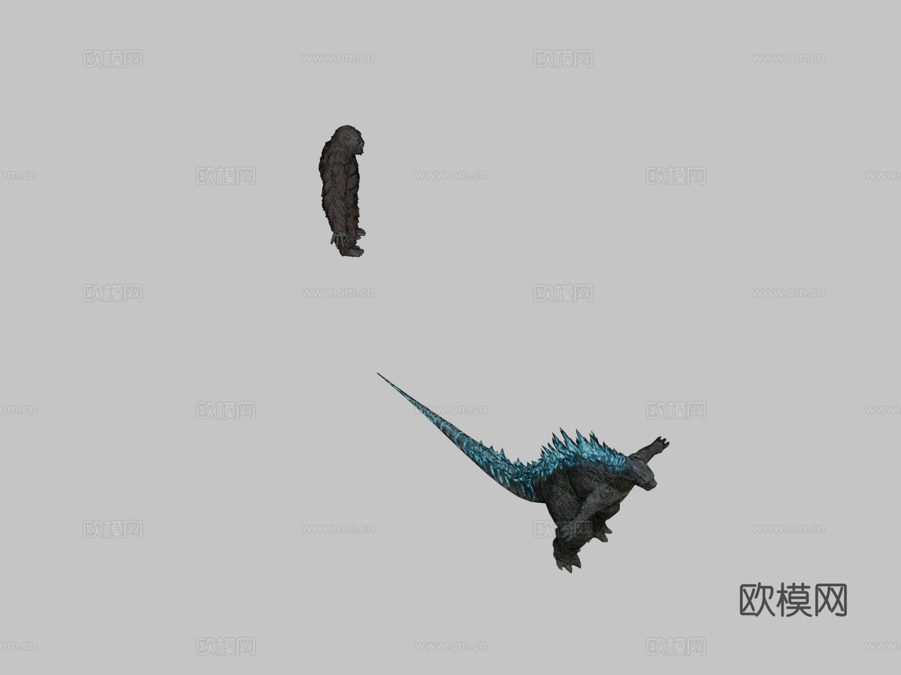 哥斯拉2014对战金刚2017su模型