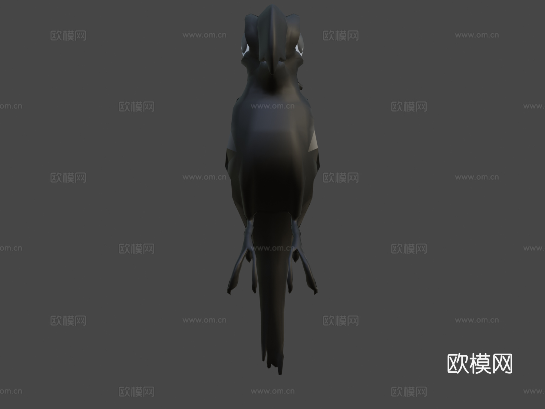 风格化鹦鹉su模型