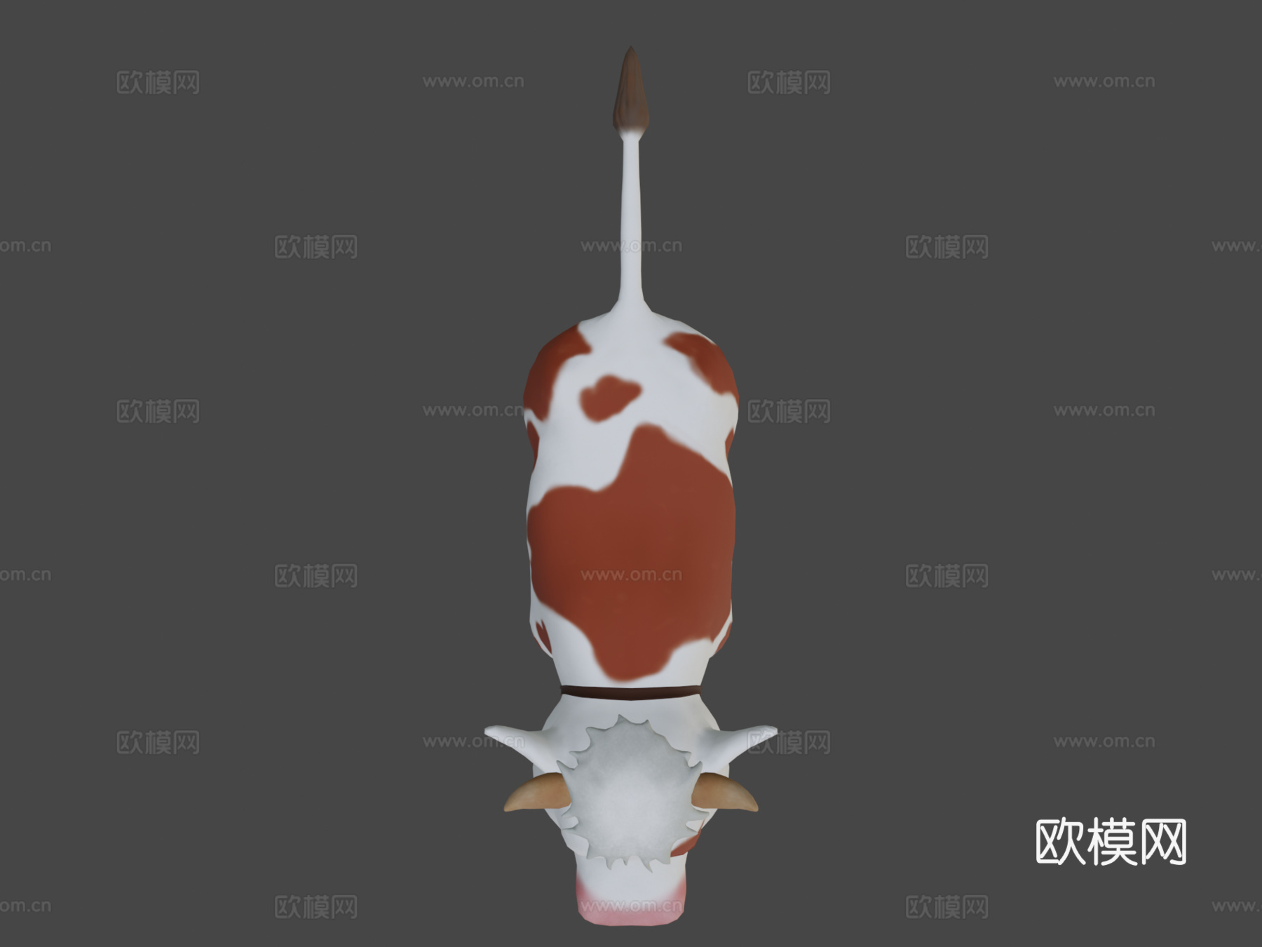 卡通奶牛su模型下载（渲染图7）