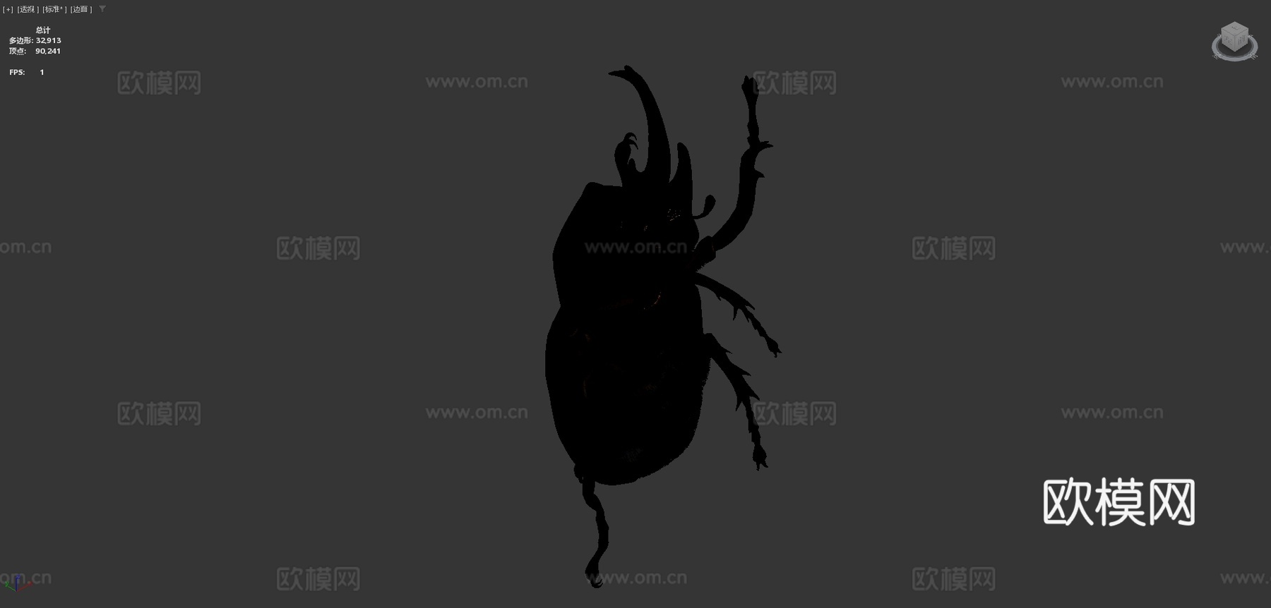 巨犀金龟su模型