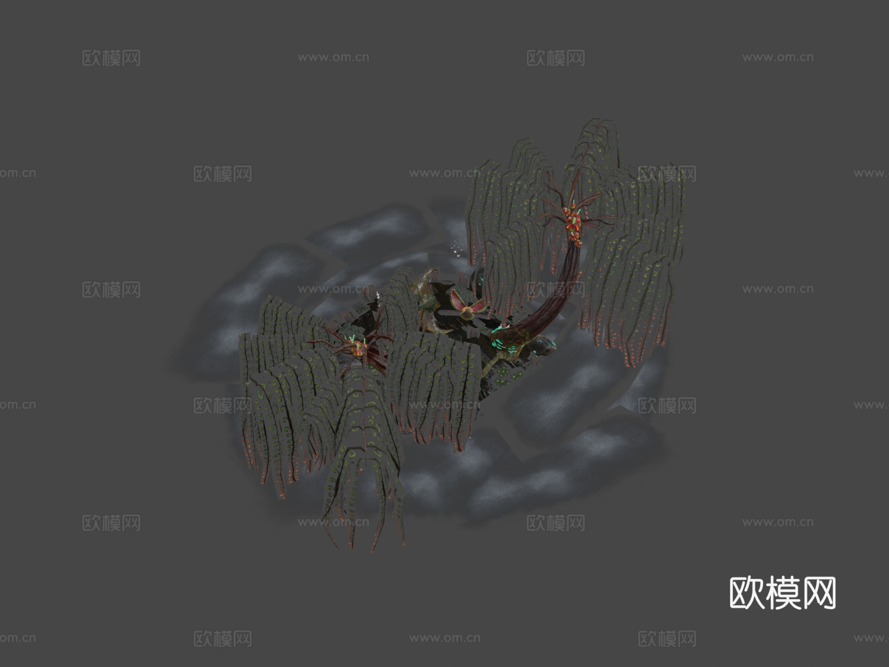 沼泽与蜥蜴su模型下载（渲染图8）