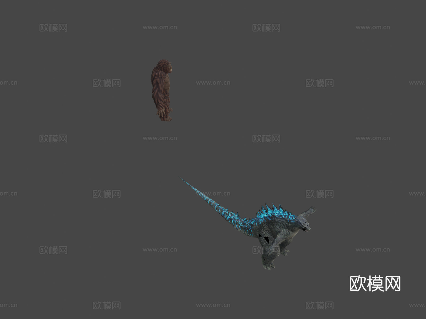 哥斯拉2014对战金刚2017su模型