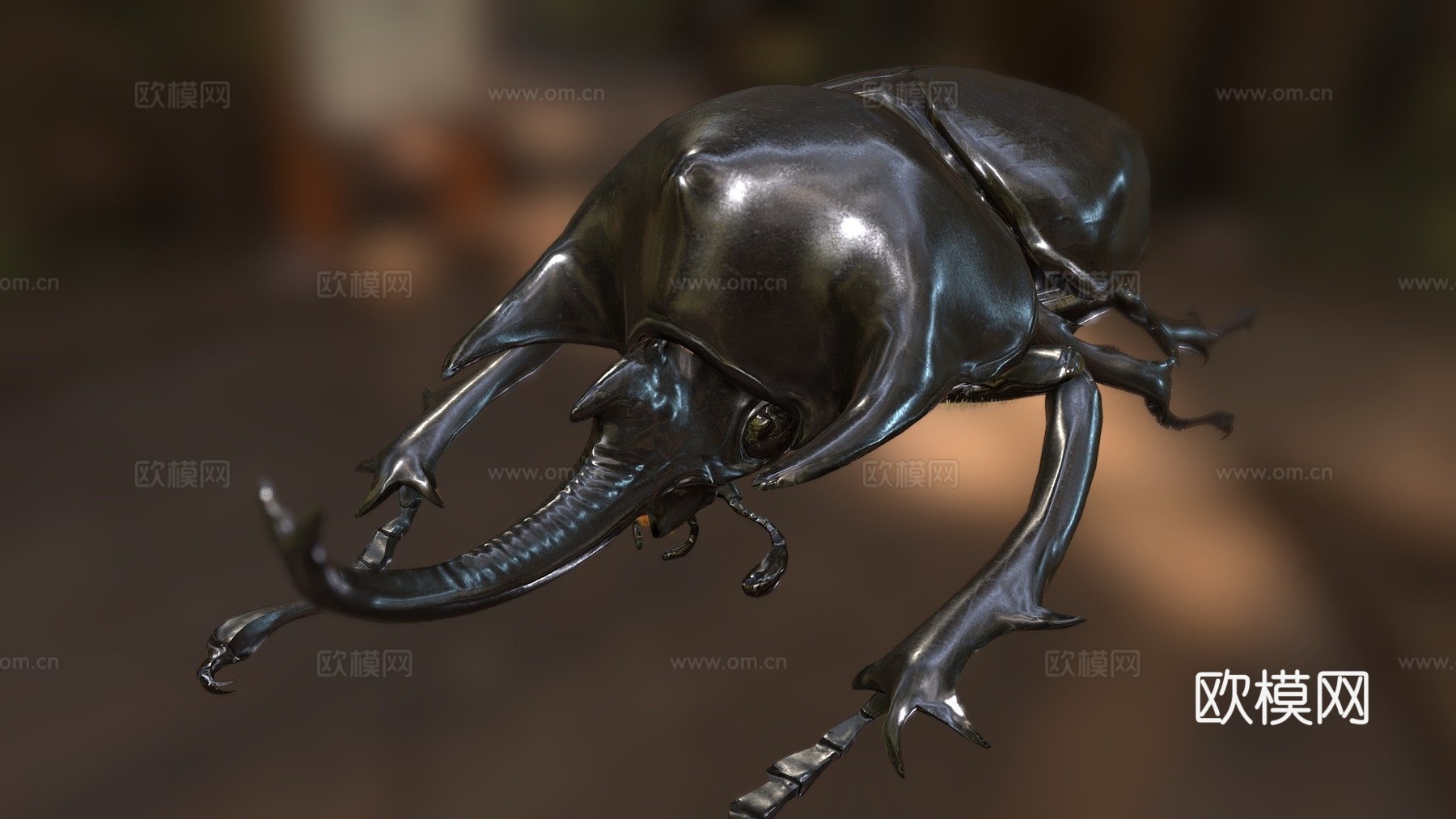 巨犀金龟su模型