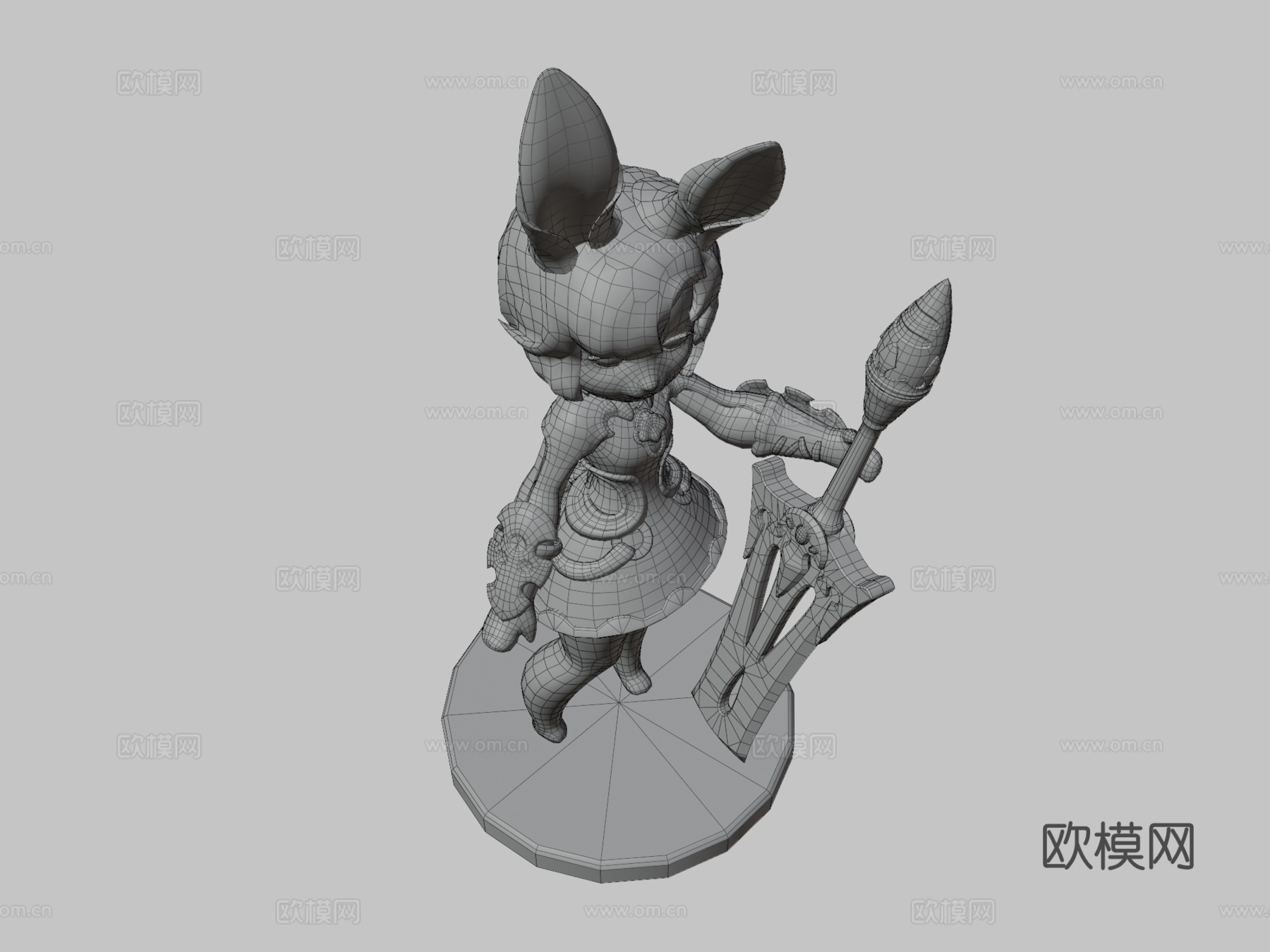 兔子骑士su模型