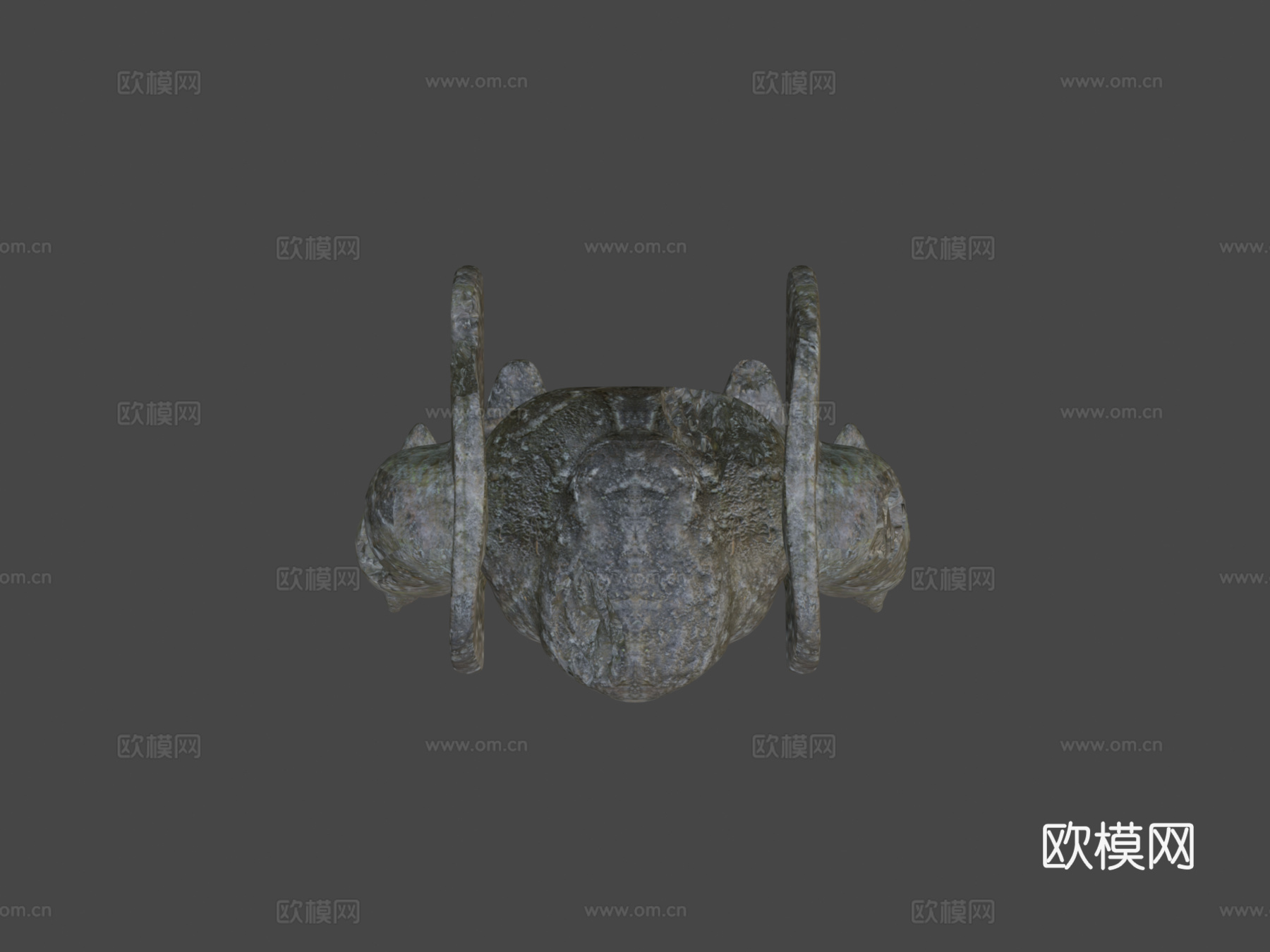 石怪雕像su模型下载（渲染图5）