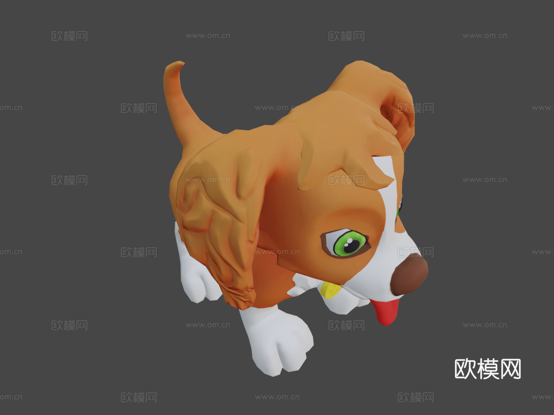卡通狗su模型下载（渲染图8）