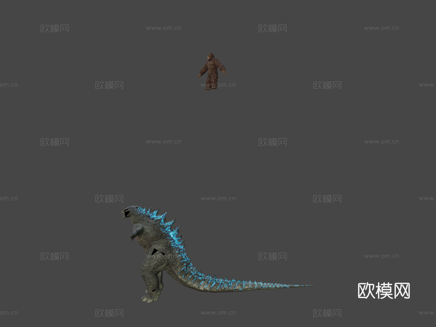 哥斯拉2014对战金刚2017su模型