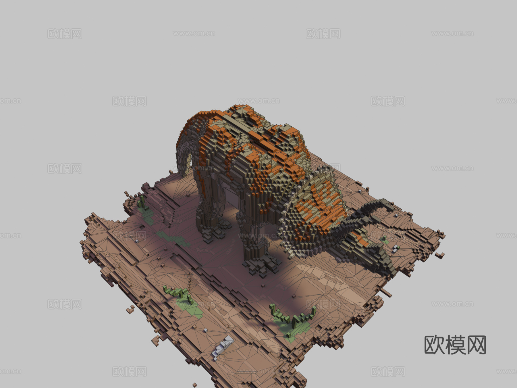 体素三角龙su模型