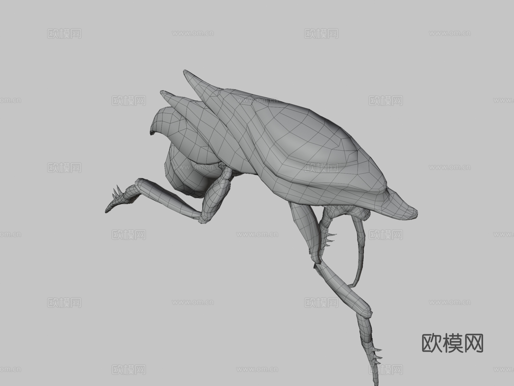 外星生物su模型下载（渲染图3）
