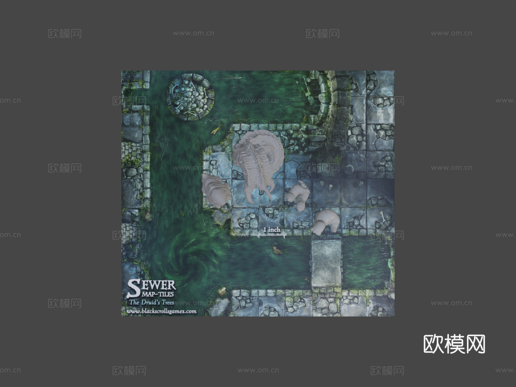 打印下水道怪物水蛭su模型