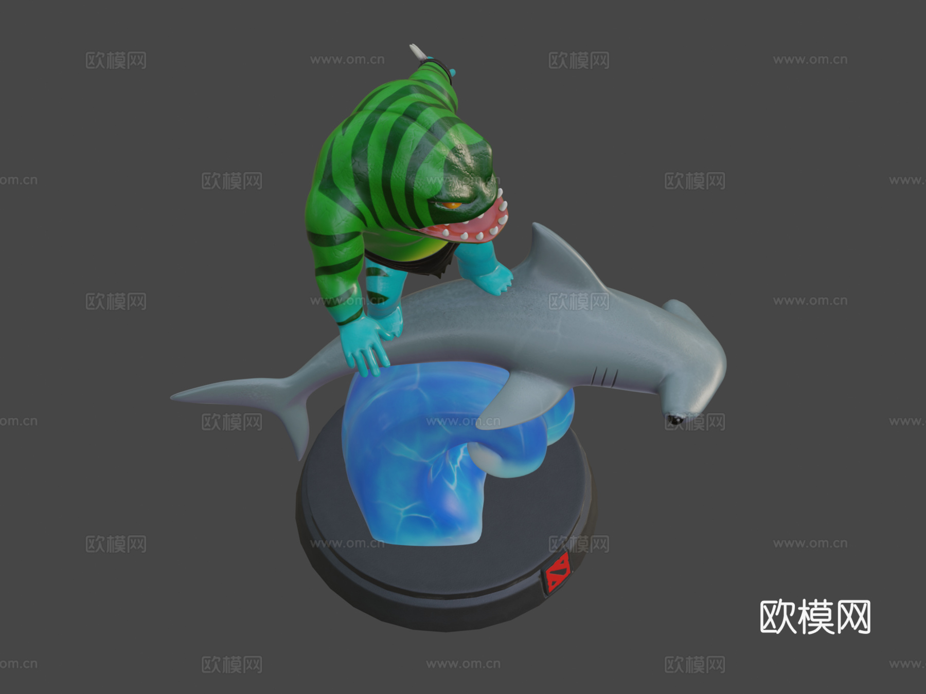 潮汐猎人刀塔2su模型下载（渲染图8）