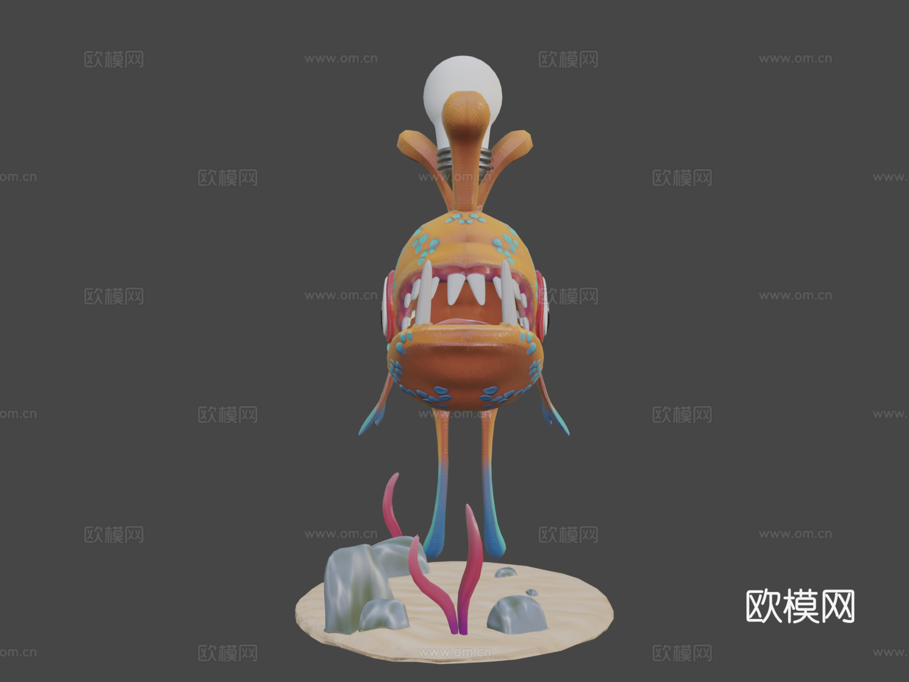 深海鮟鱇漂流物su模型