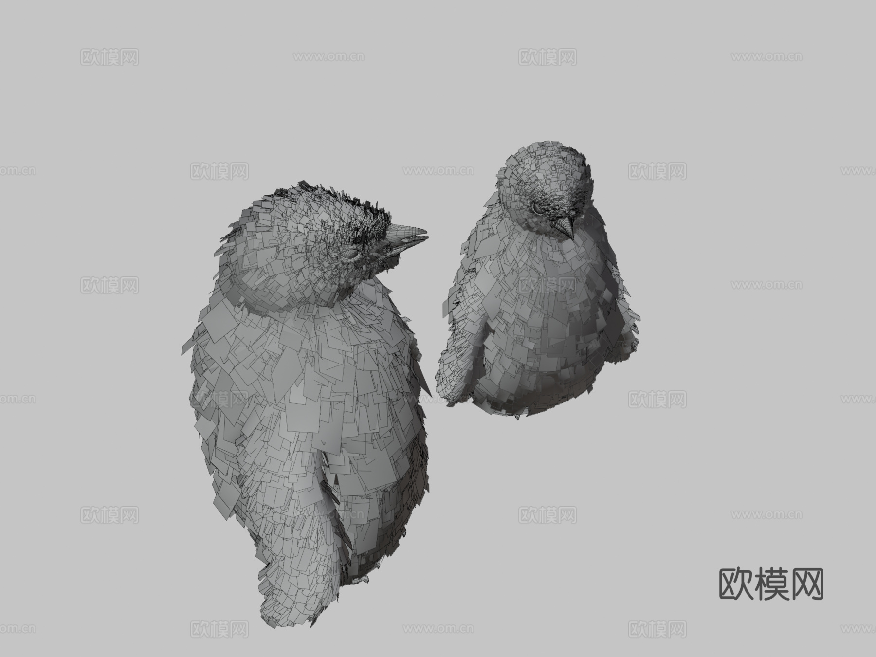 小帝企鹅幼年su模型