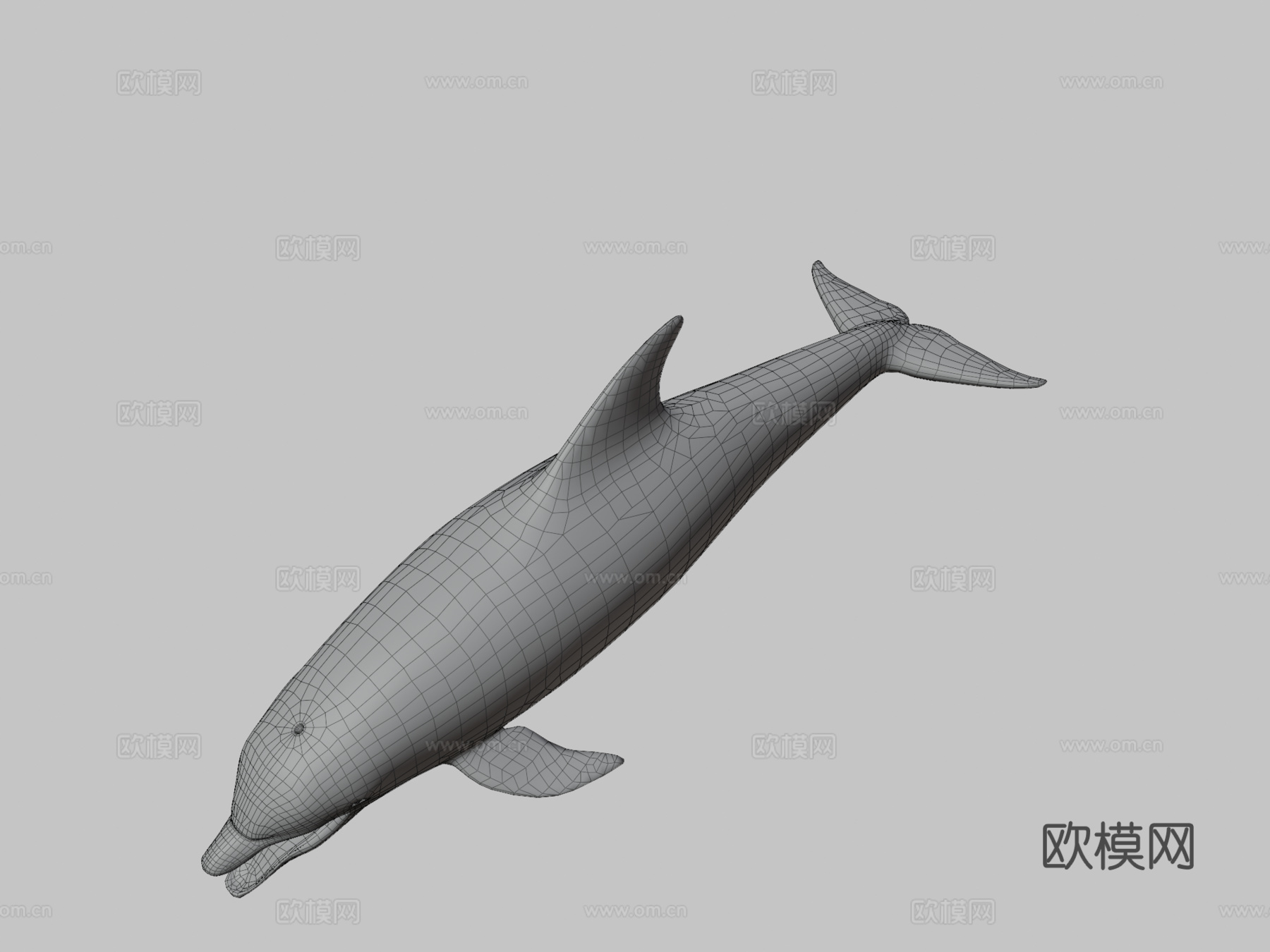 海豚su模型下载（渲染图3）