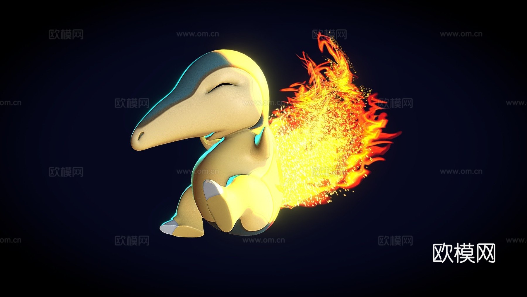 火球鼠su模型下载（渲染图1）