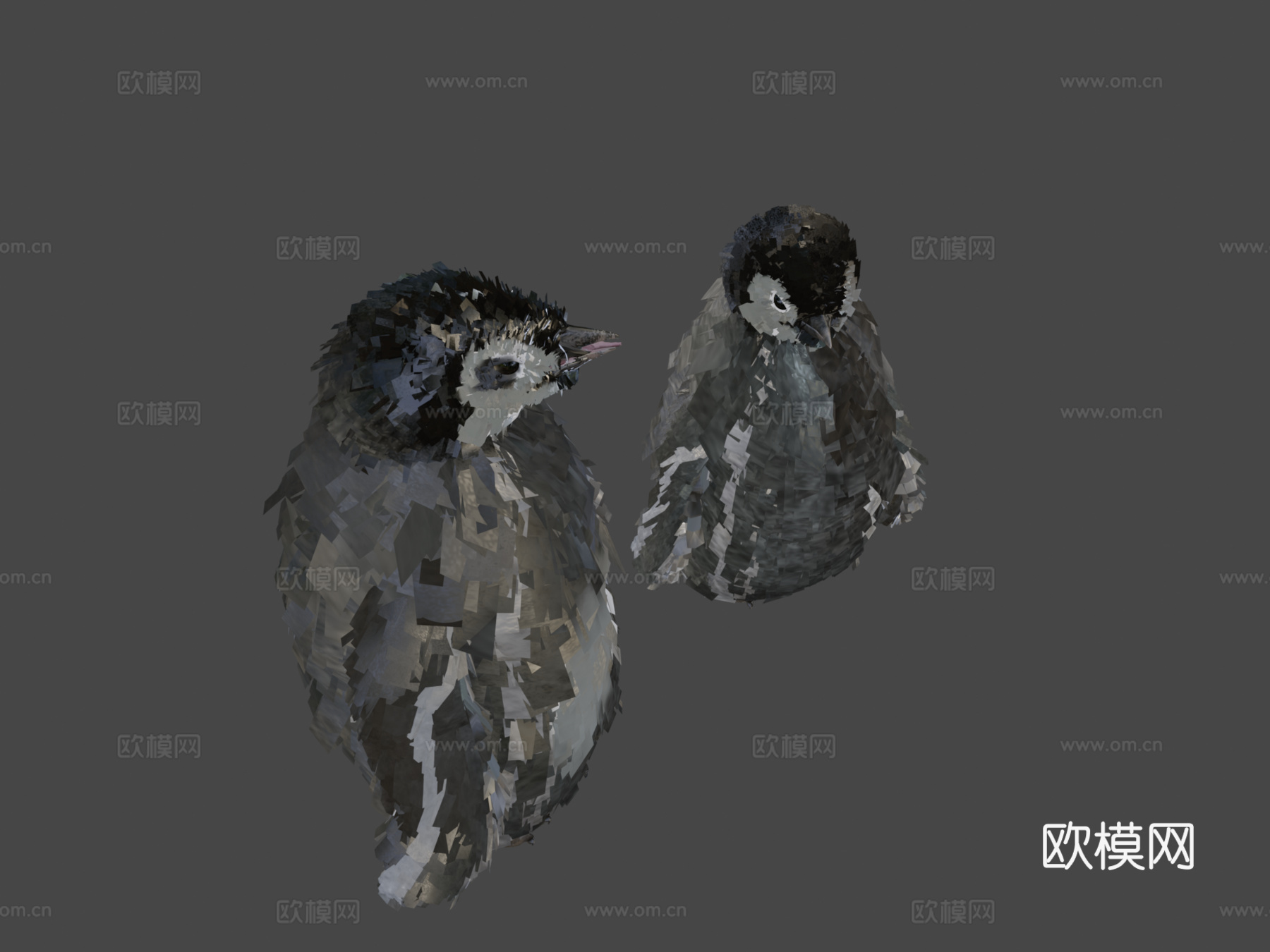 小帝企鹅幼年su模型