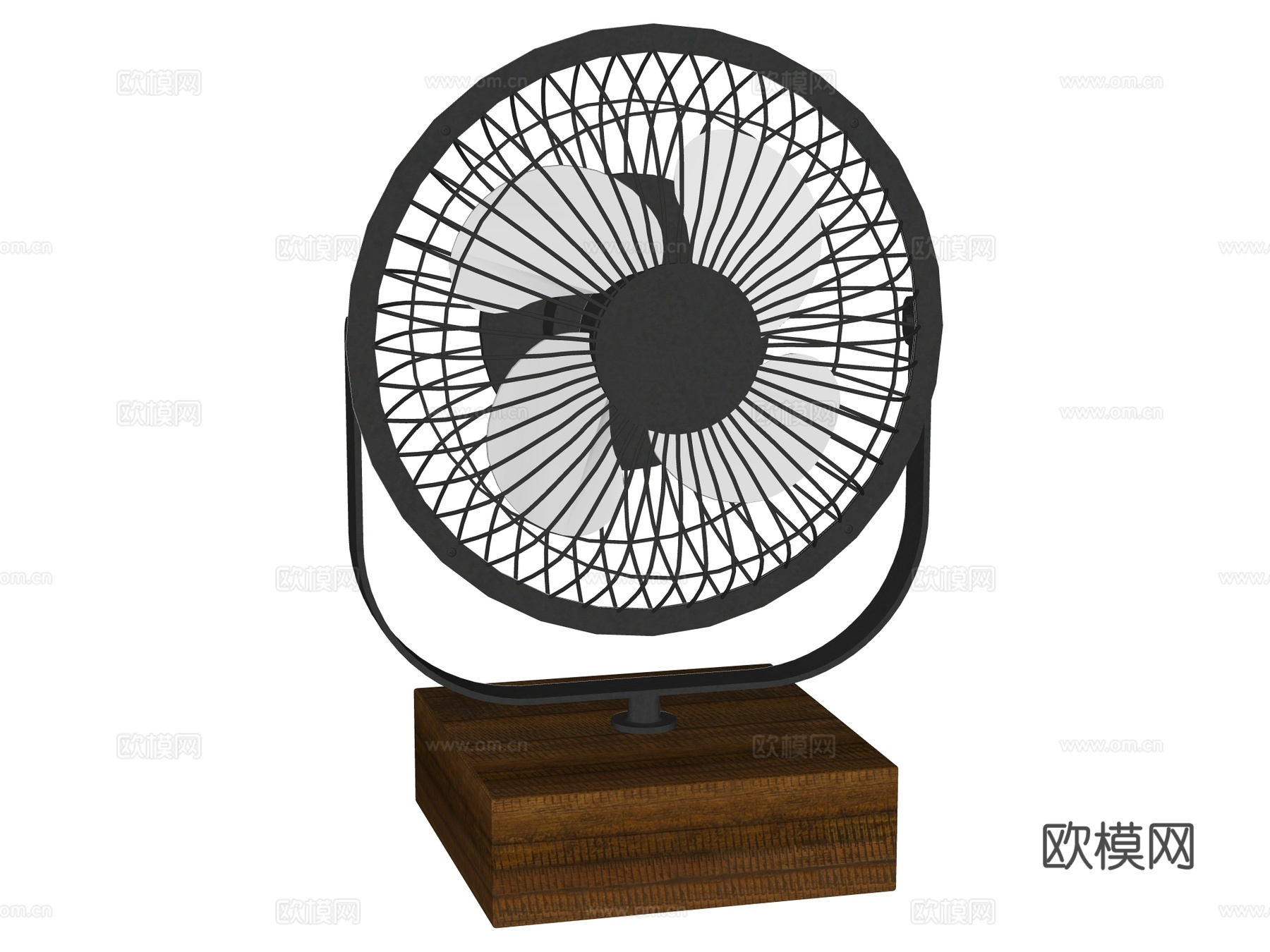 风扇 电扇su模型下载（渲染图2）