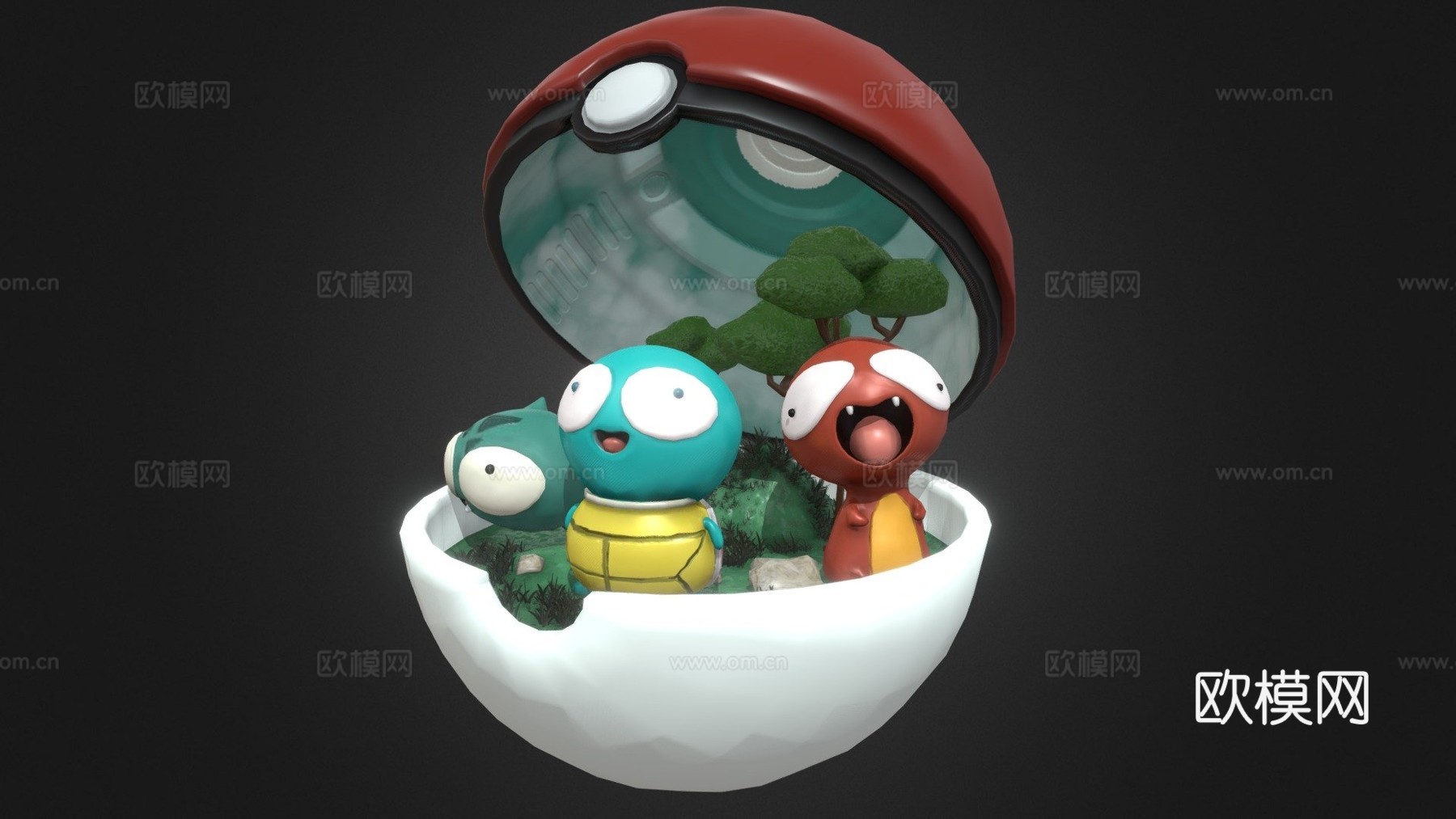 宝可梦su模型下载（渲染图1）