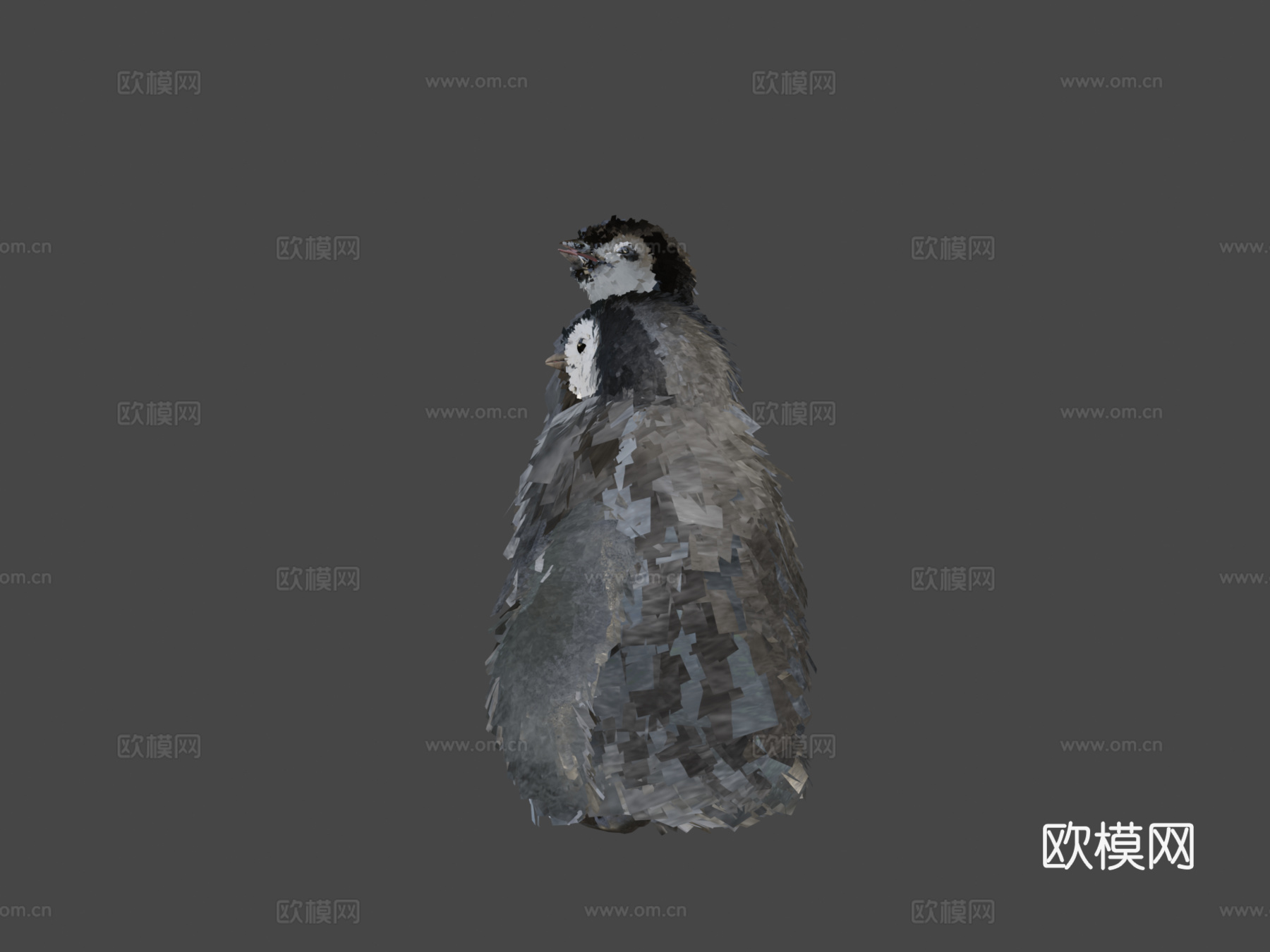 小帝企鹅幼年su模型