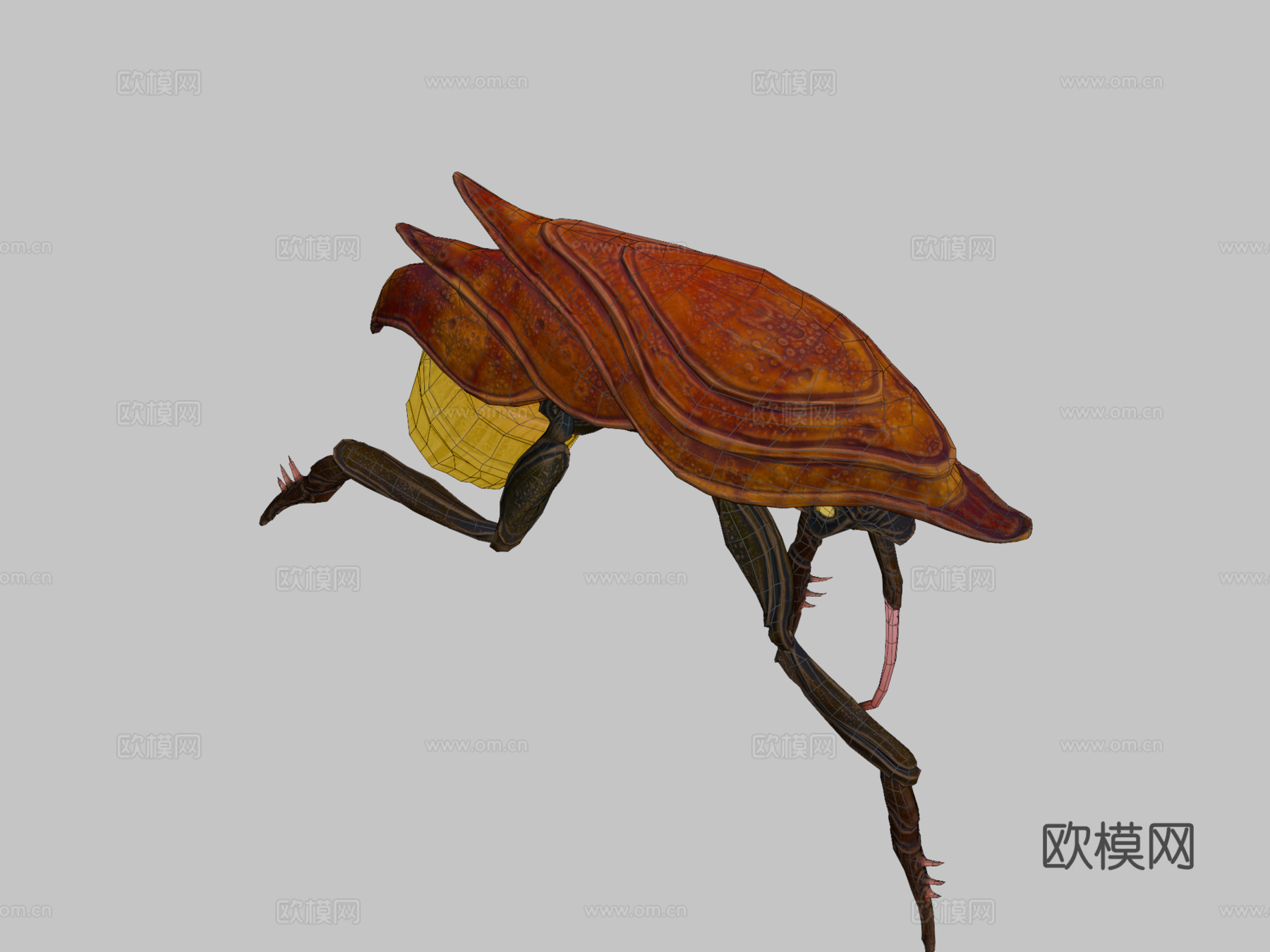 外星生物su模型下载（渲染图2）