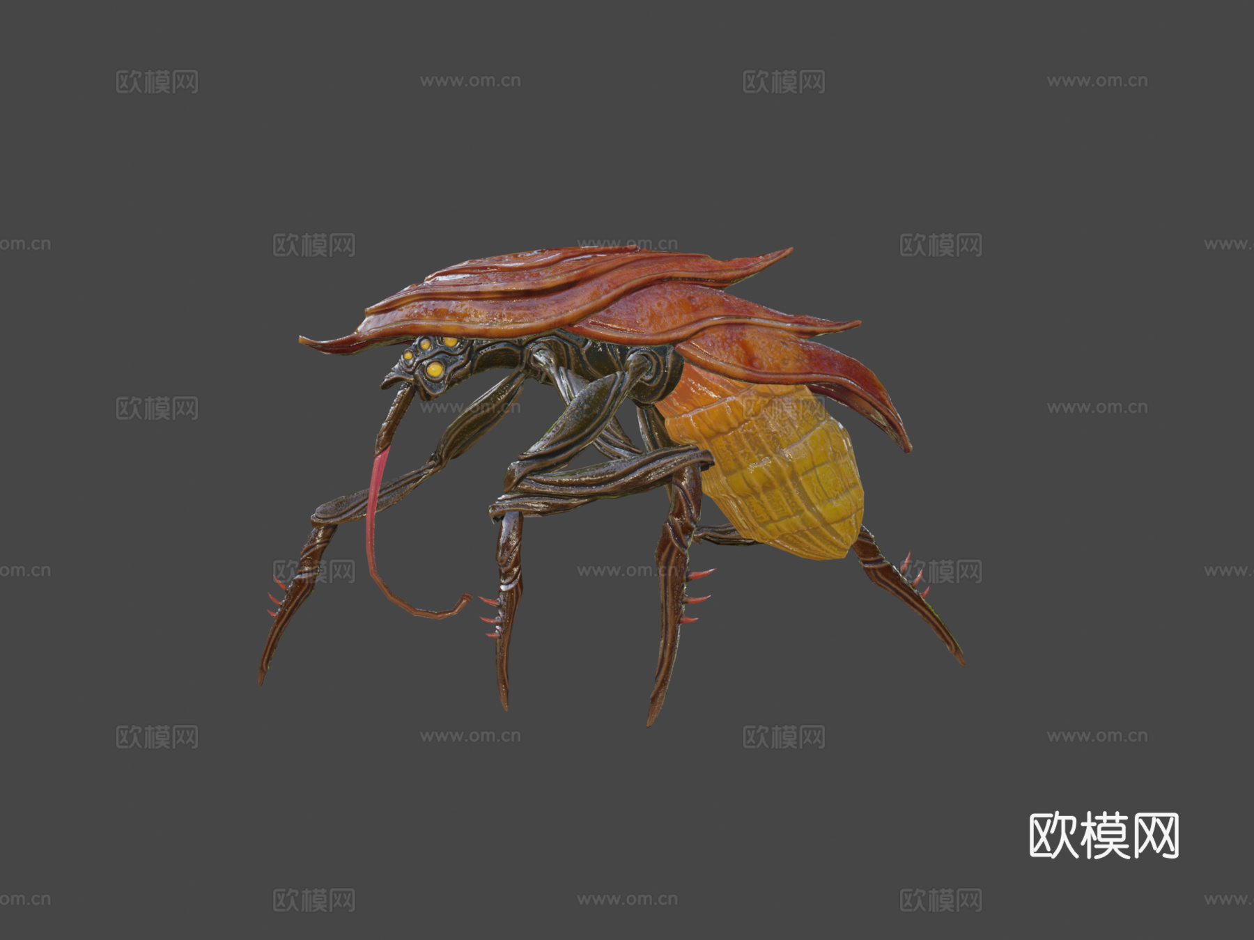 外星生物su模型下载（渲染图7）